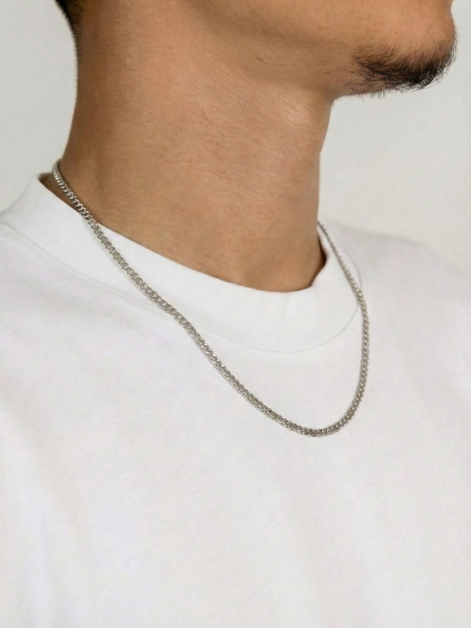 Chaîne cubaine en Argent sterling 925
