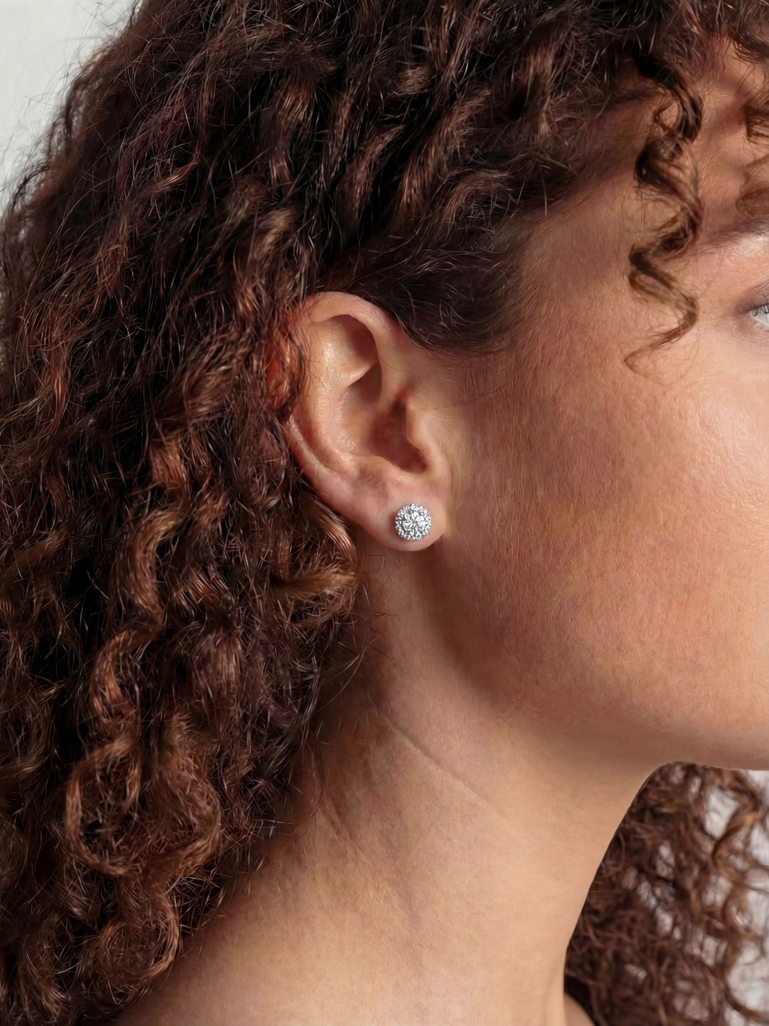 Cirkel Diamanten Oorbellen Moissanite