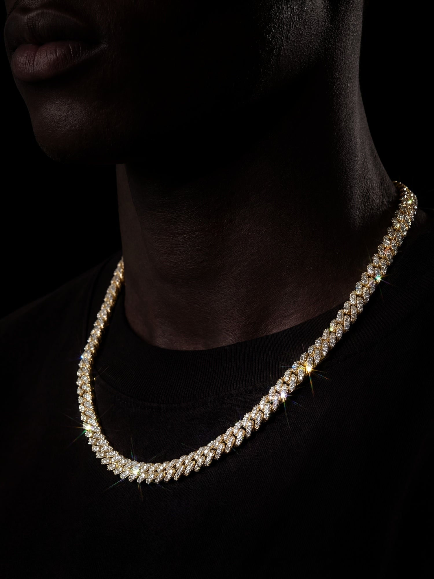 Cuban Link Chain Gold ICED OUT (6mm,8mm & 10mm)