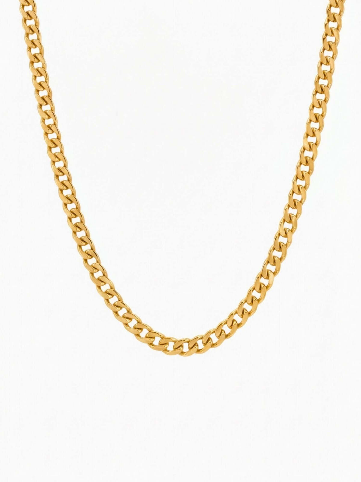 alt
Cadena Cuban bañada en oro de 18K (5 mm), cadena Cuban de 5 mm, collar de eslabones de lujo con acabado dorado brillante