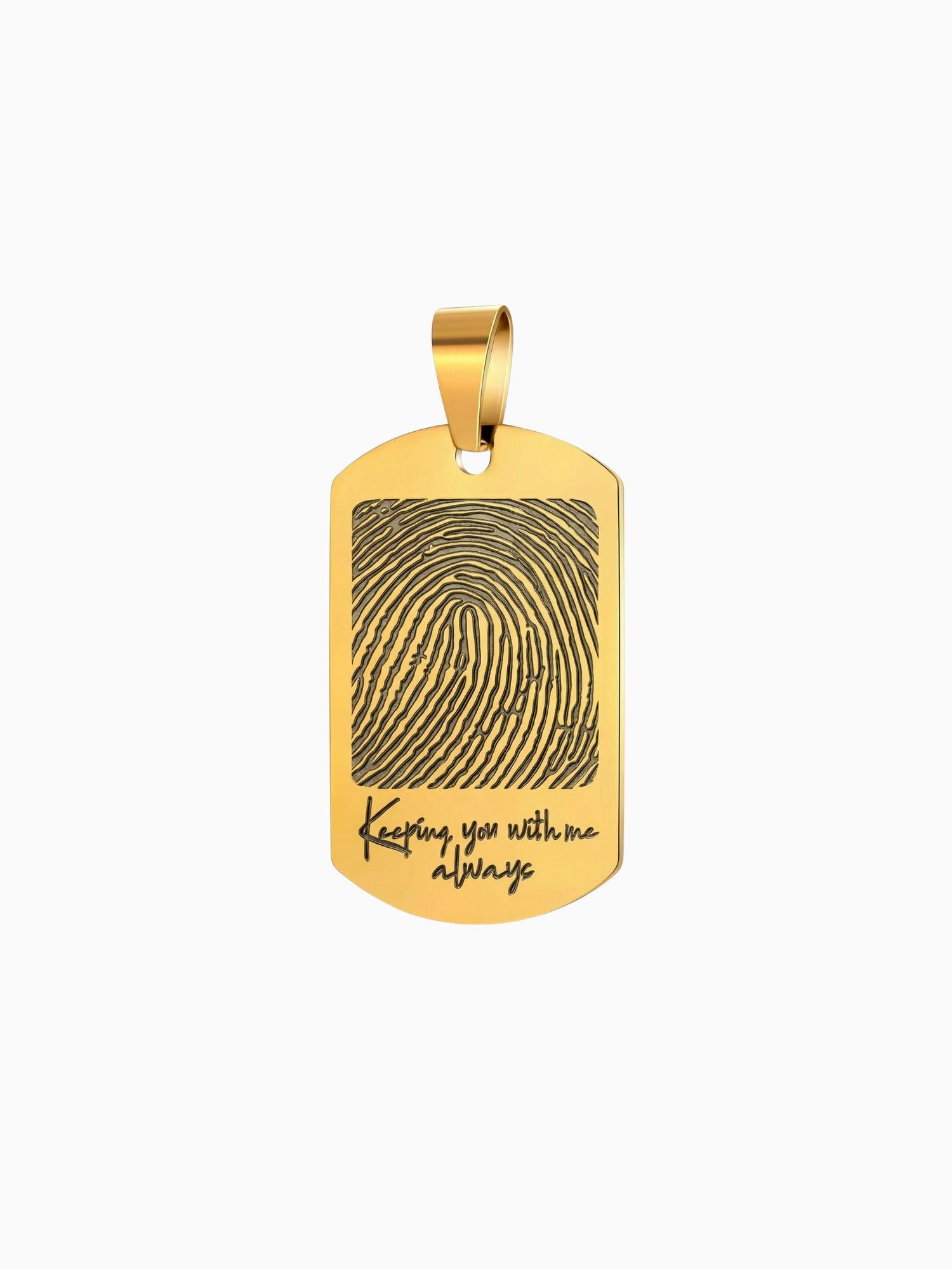 Dog Tag Hanger Goud (Graveren)