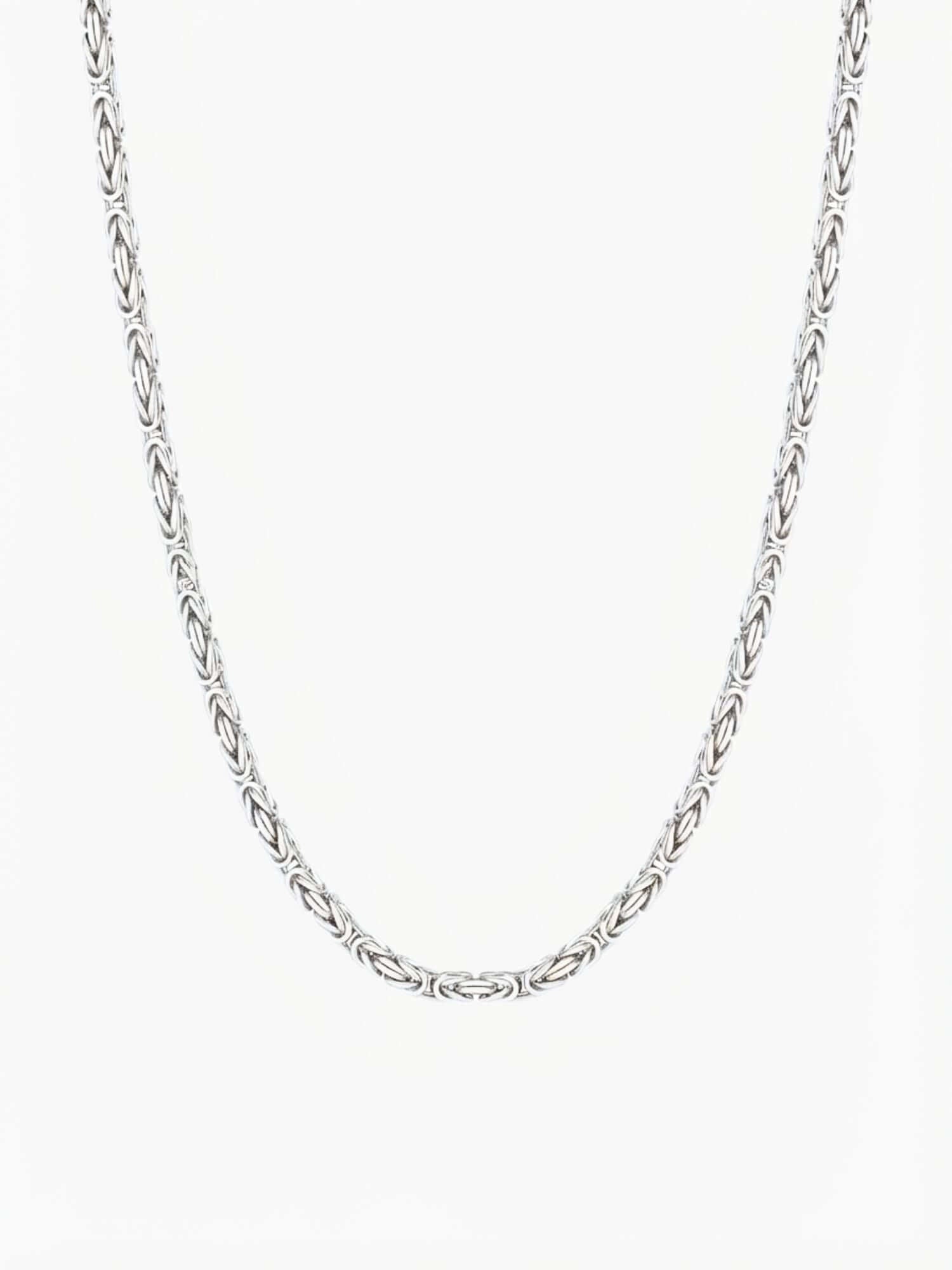 Byzantine chain 2.5mm 925 sterling silver product photo