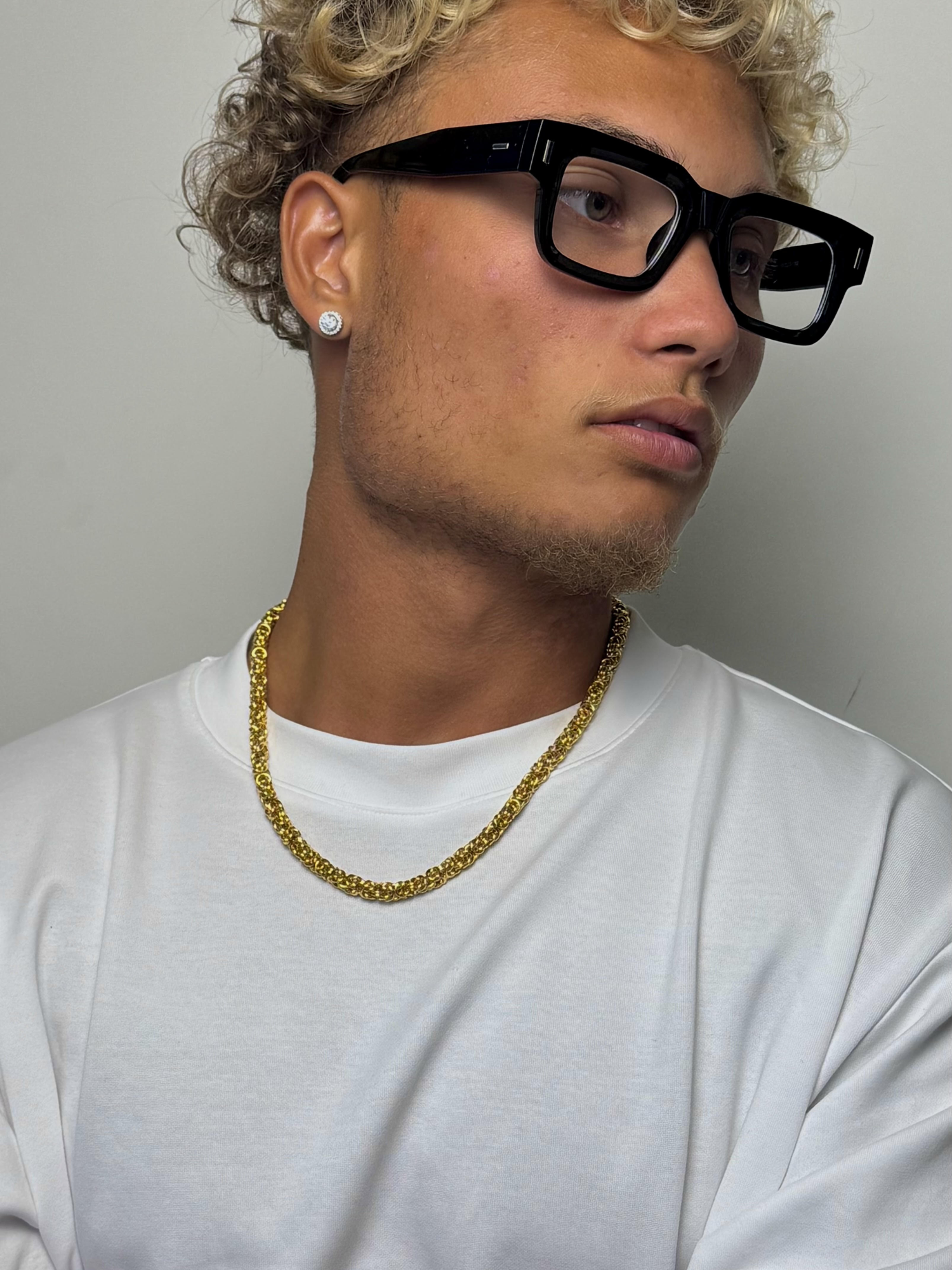 Gouden Byzantijnse Konings Ketting 6MM