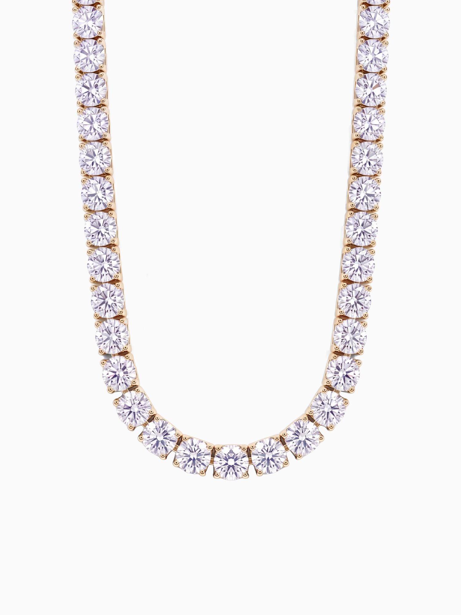 Tennis-Halskette Gold (3 mm & 5 mm)