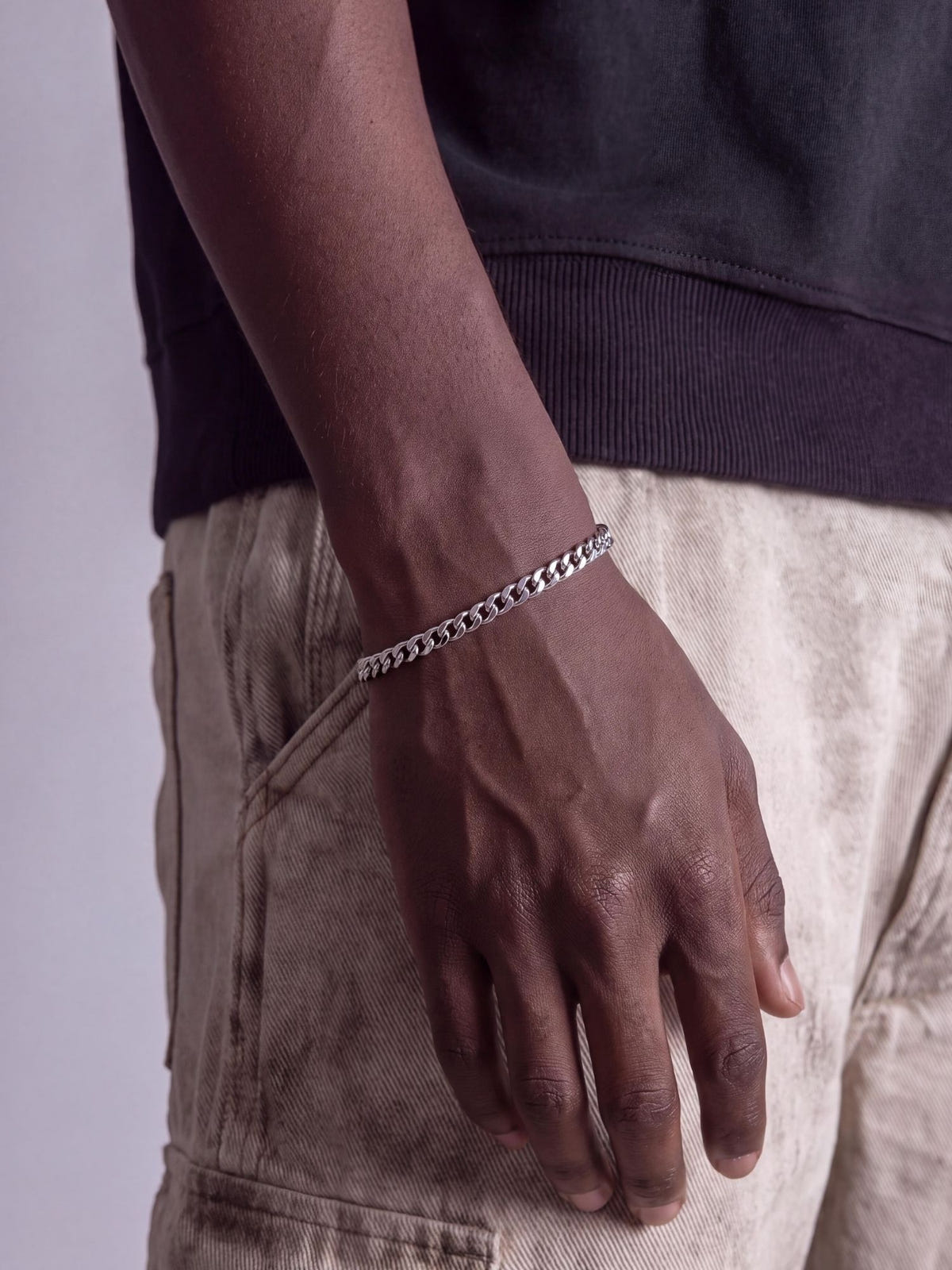 Cuban Armband 925 Sterling Zilver (4mm)