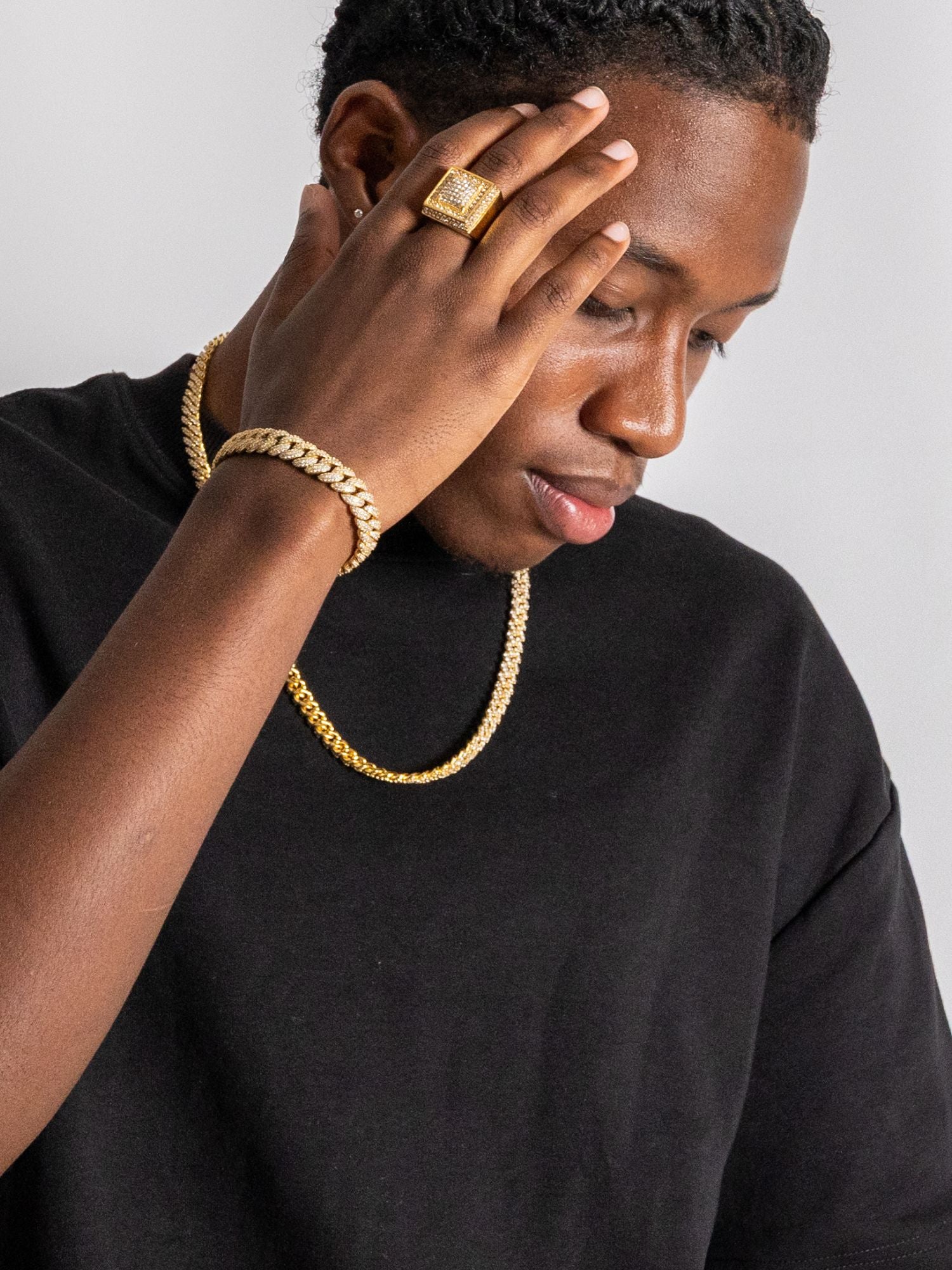 Goude ICED OUT Luxe Cuban Link Ketting 6MM-10MM