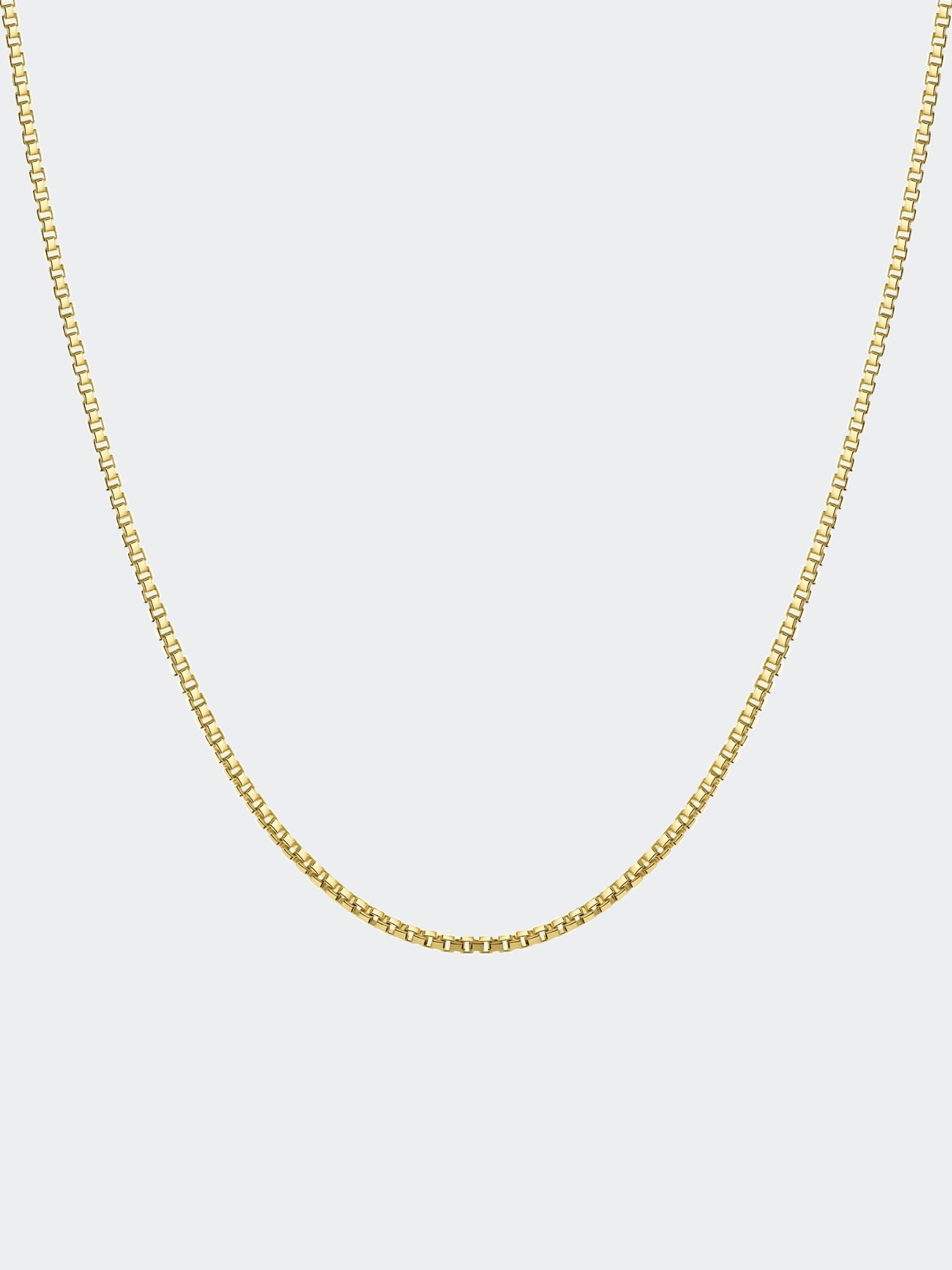 Gold-Boxkette 2MM und 3MM