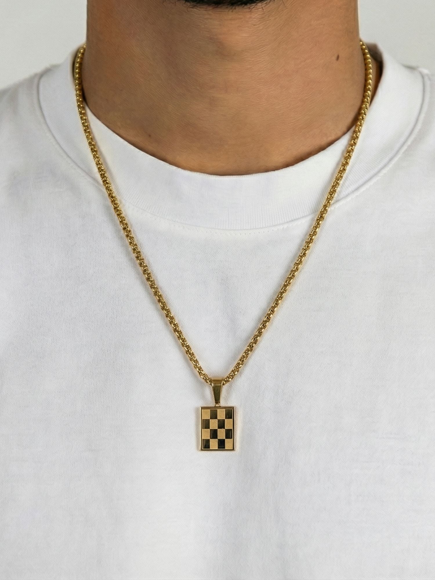 Schaakbord Hanger Goud