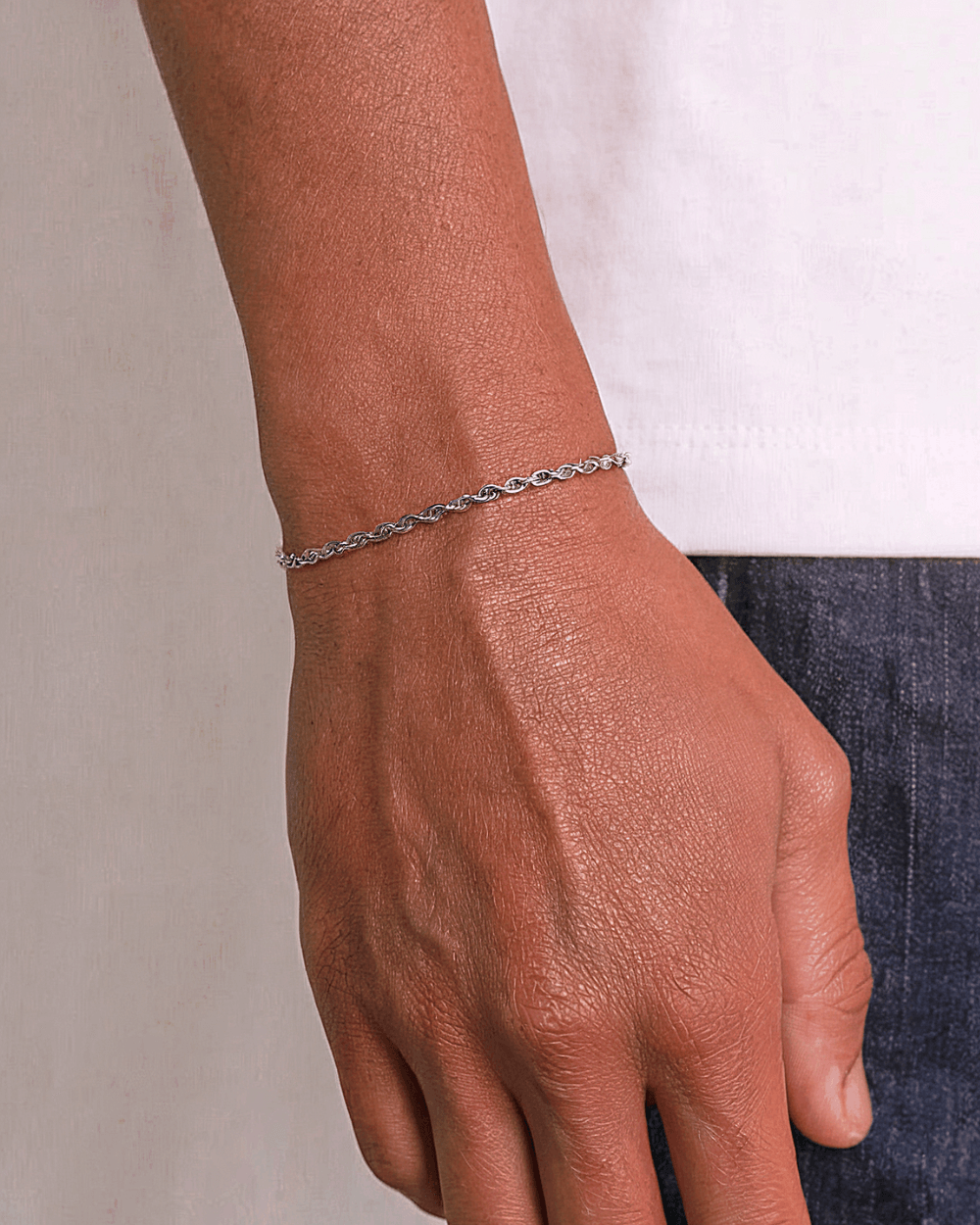 Zilveren Luxe Rope Armband 3MM - Carpeice