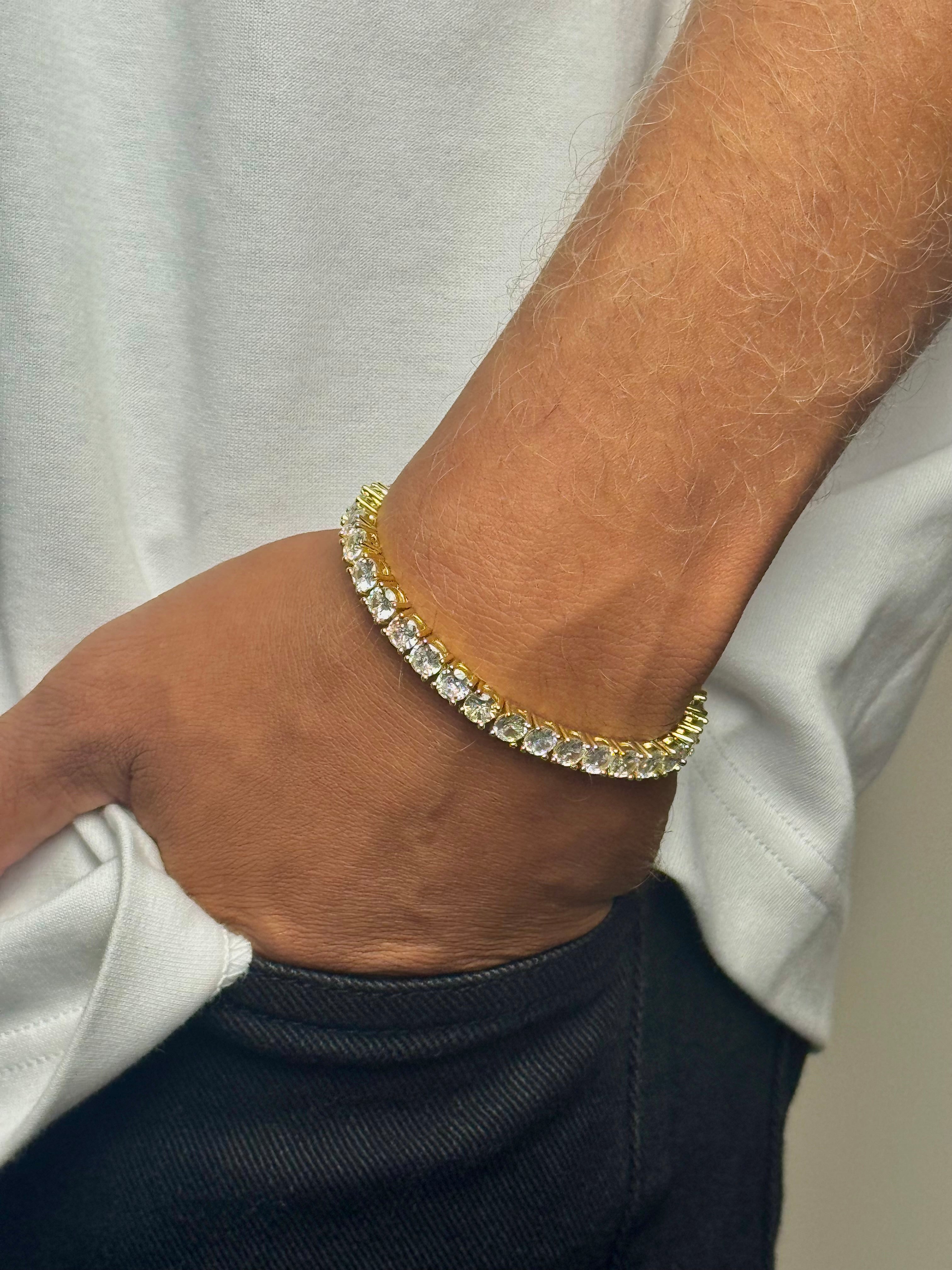 Gouden Tennis Armband 3MM en 5MM