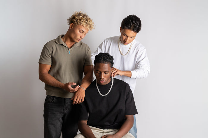 Iced Out kettingen op verschillende modellen