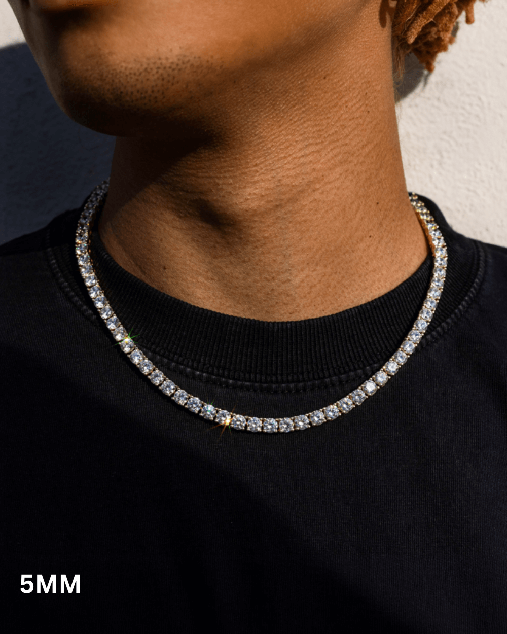 Gouden Luxe Tennis Ketting 3MM en 5MM - Carpeice