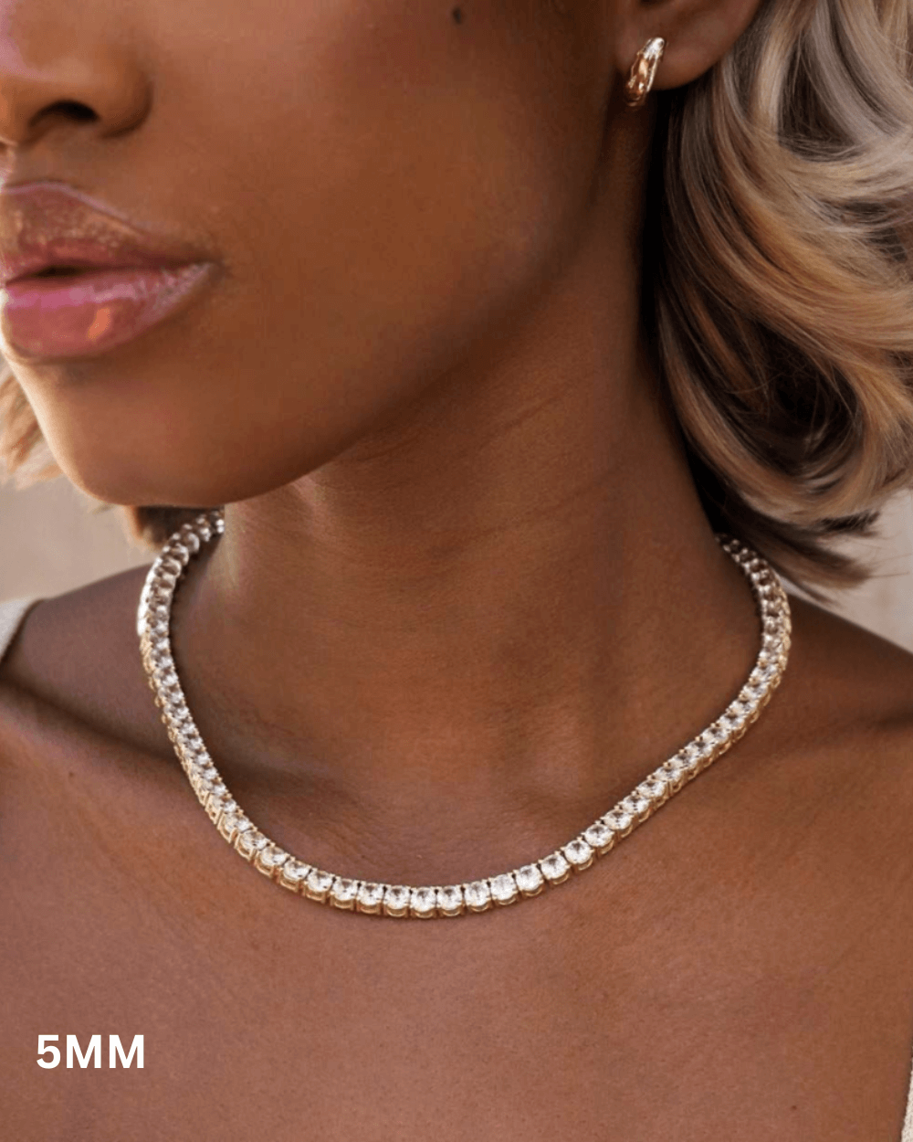 Gouden Luxe Tennis Ketting 3MM en 5MM - Carpeice