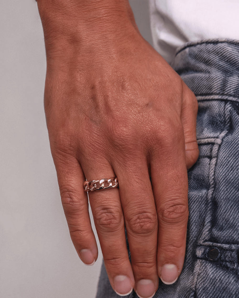 Gouden Luxe Cuban RING 7MM - Carpeice