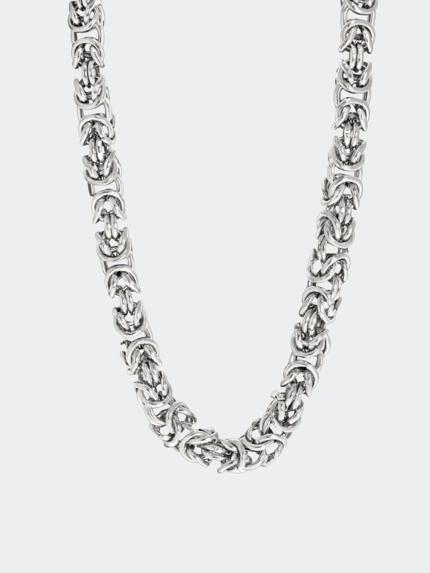 Zilveren Byzantijnse Konings Ketting 6MM