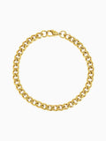 Gold Cuban bracelet in stainless steel (3mm, 5mm & 7mm), gold Cuban link bracelet with sturdy links and clasp