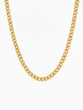 Cuban Ketting 18K Goud Verguld (5mm) gouden Cuban link ketting 5mm, luxe schakelketting met glanzende vergulde afwerking