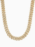 Cuban ketting goud ICED OUT met fonkelende VVS CZ stenen, verkrijgbaar in 6MM, 8MM en 10MM.