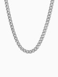 Silver stainless steel Cuban chain (3mm, 5mm & 7mm), silver stainless steel Cuban link chain with lobster clasp, Carpe Ice