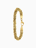 Bracelet byzantin royal doré en acier inoxydable (6 mm)