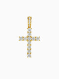 Gouden Kruis Hanger ICED OUT met VVS CZ stenen in luxe en exclusieve afwerking