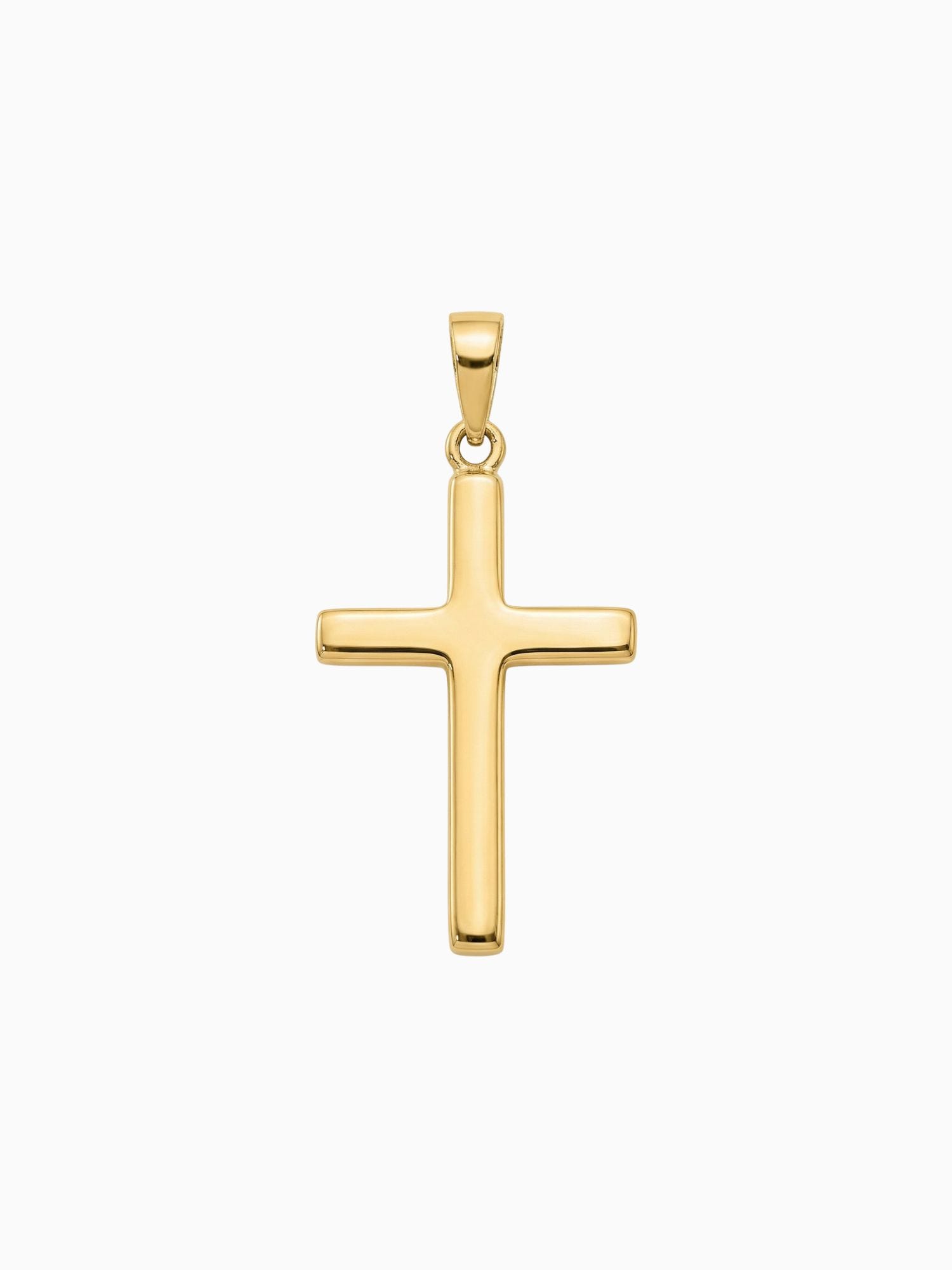 Ciondolo a croce Luxe in oro, dal design elegante, realizzato in oro di alta qualità, perfetto per l'uso quotidiano.