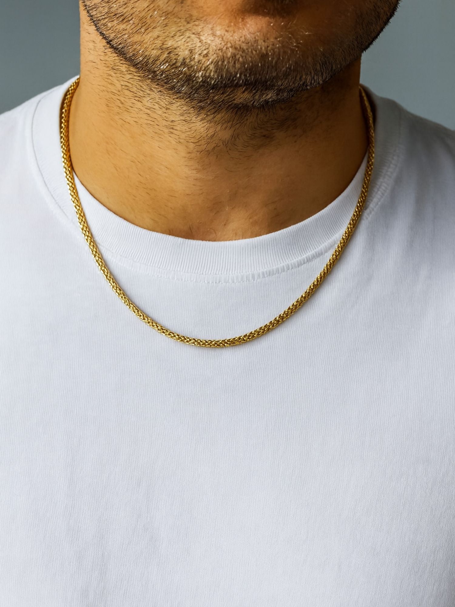 Gouden Franco Vossenstaart ketting