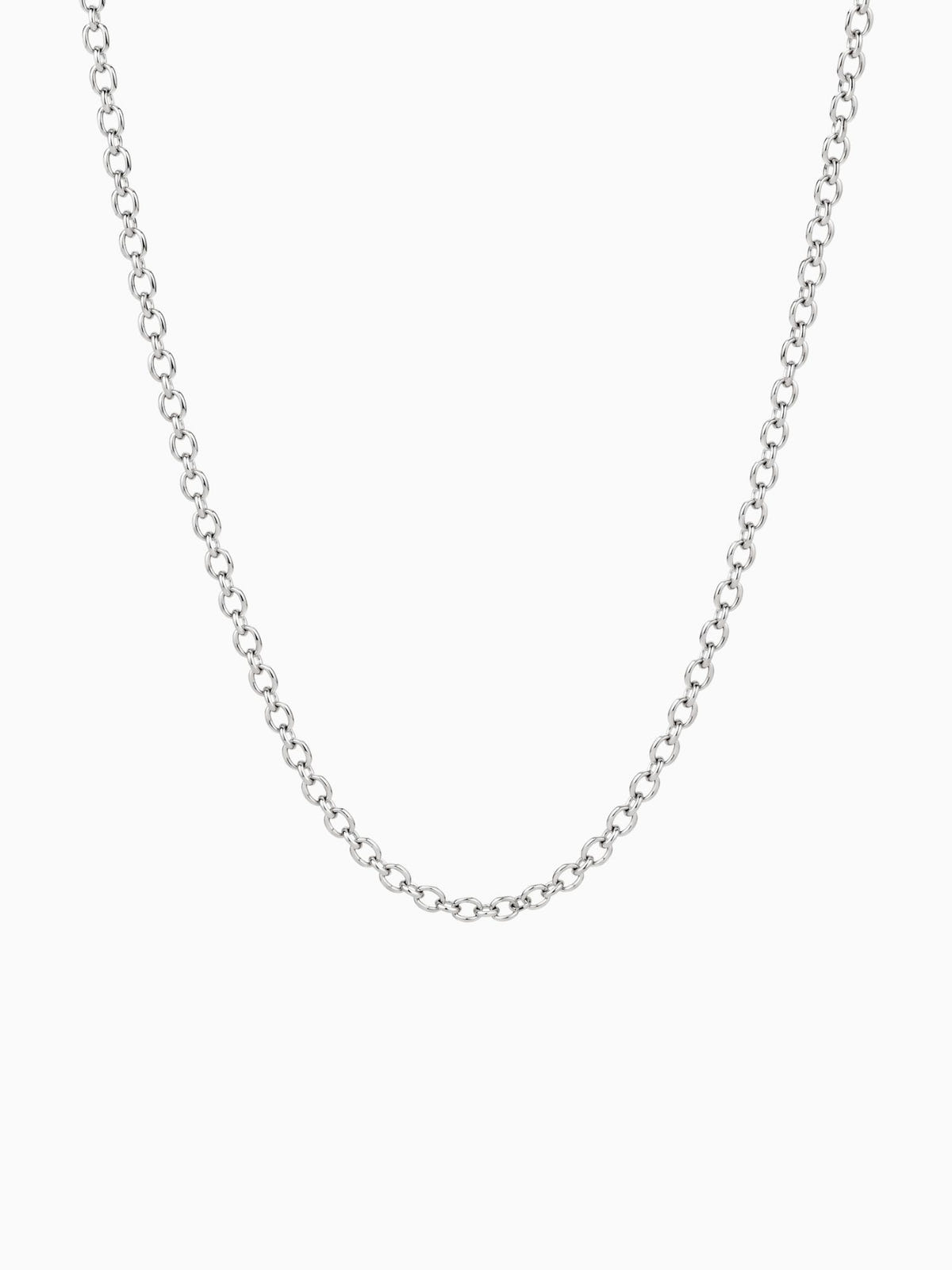 Jasseron Ketting 925 Sterling Zilver 2,8mm van Carpe Ice met hoogglans gepolijste ovale schakels