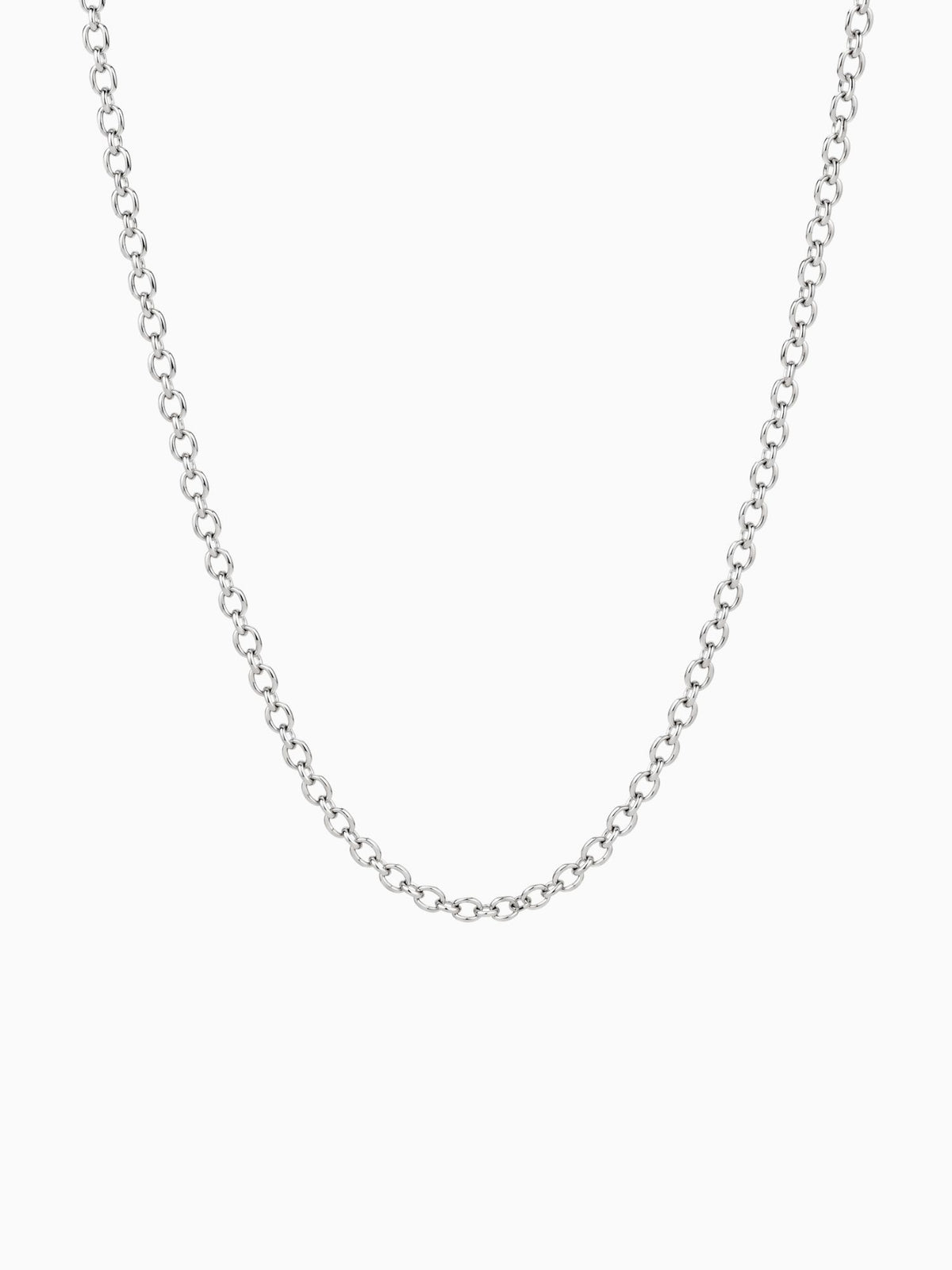 Jasseron Ketting 925 Sterling Zilver 2,8mm van Carpe Ice met hoogglans gepolijste ovale schakels