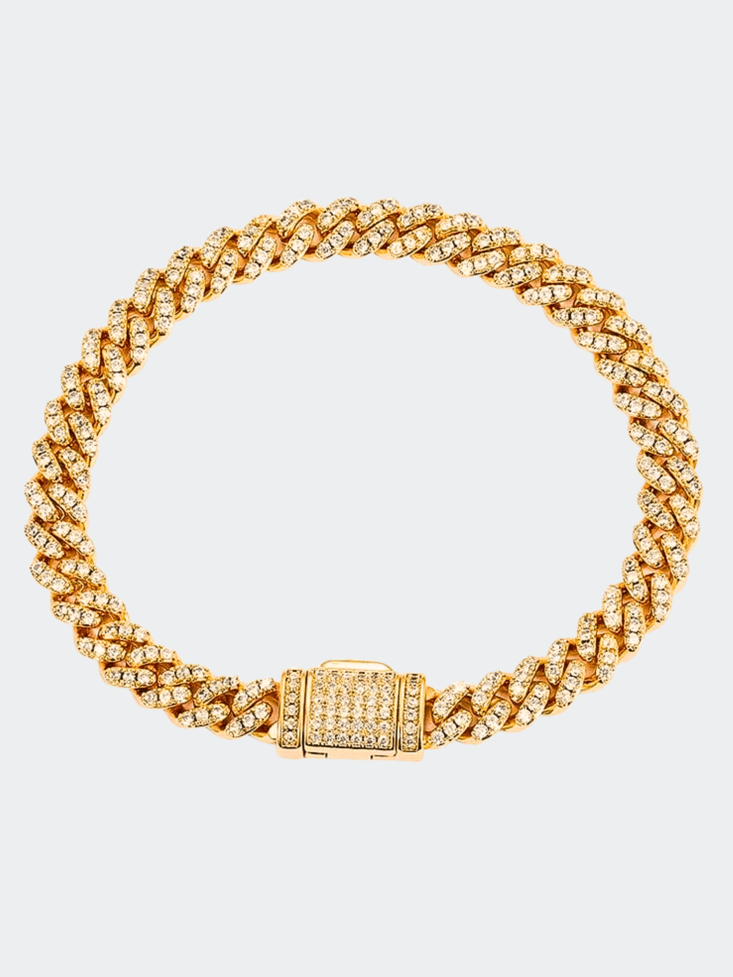 ICED OUT Luxe Cuban Armband Goud 6MM en 8MM