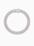 Cuban Armband Zilver ICED OUT (6mm,8mm & 10mm) 925 sterling zilver iced out Cuban link armband met VVS CZ stenen