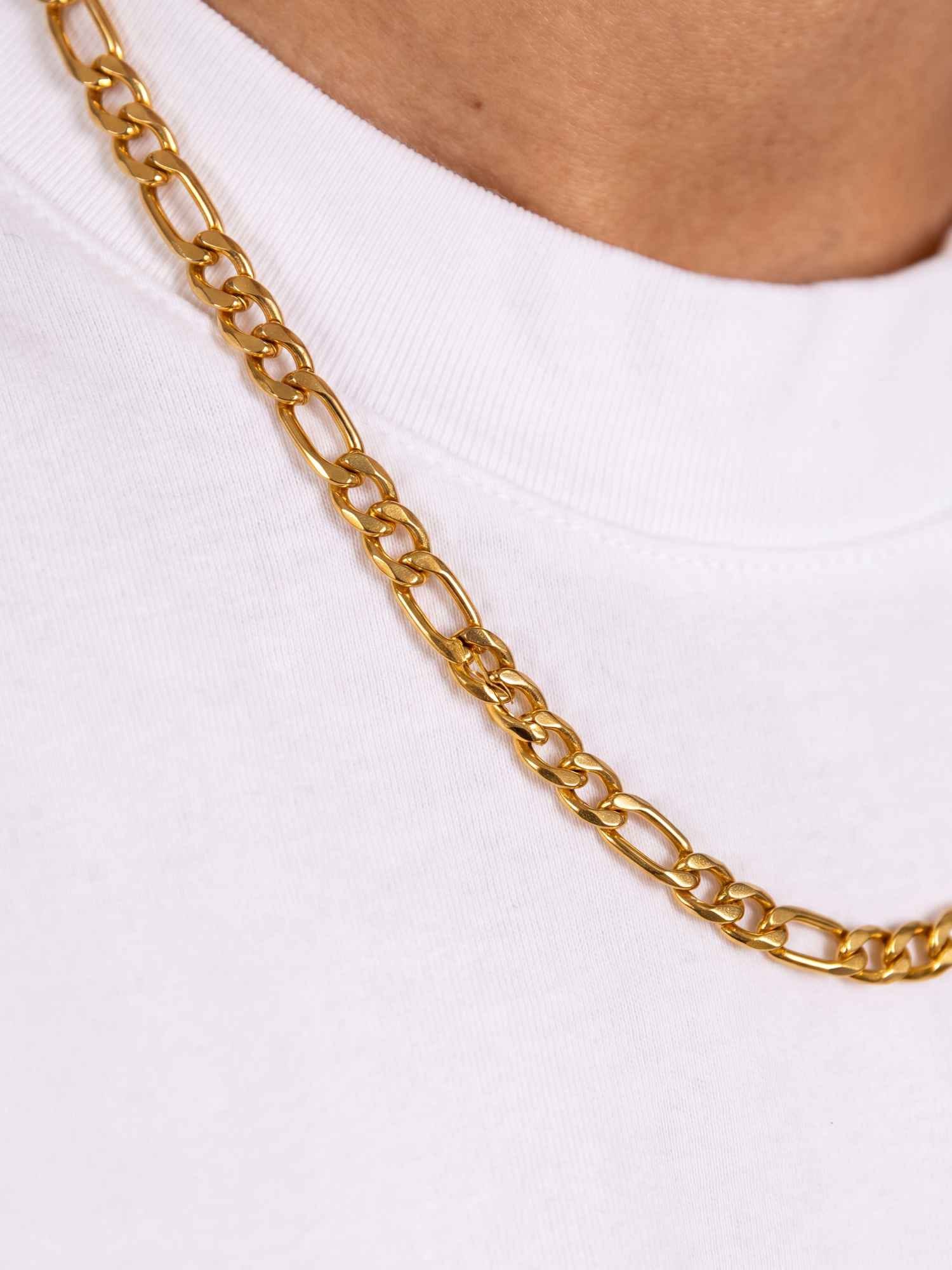 Figaro Chain Gold Stainless Steel (3mm & 6mm)