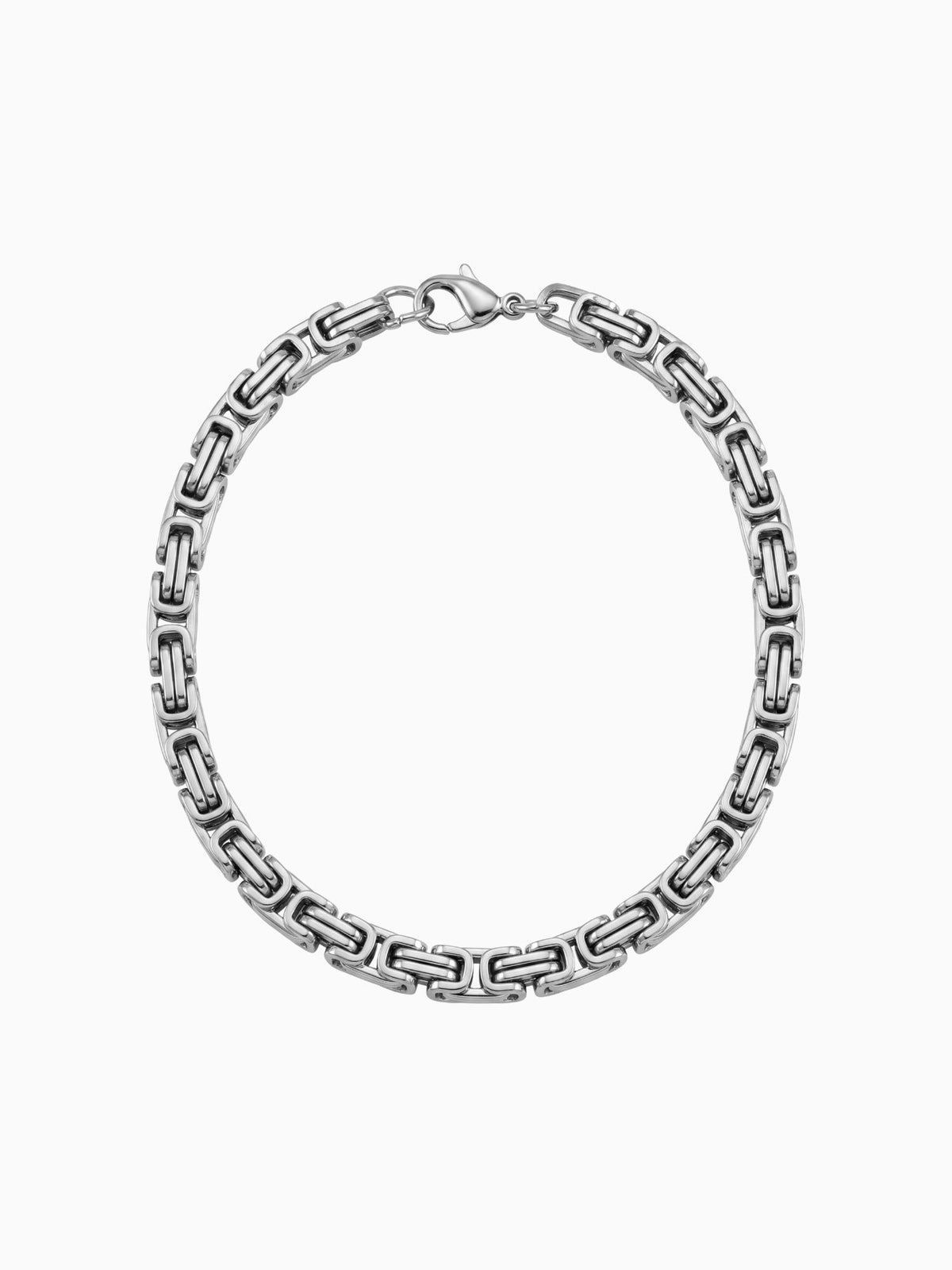Pulsera bizantina en acero (5 mm)