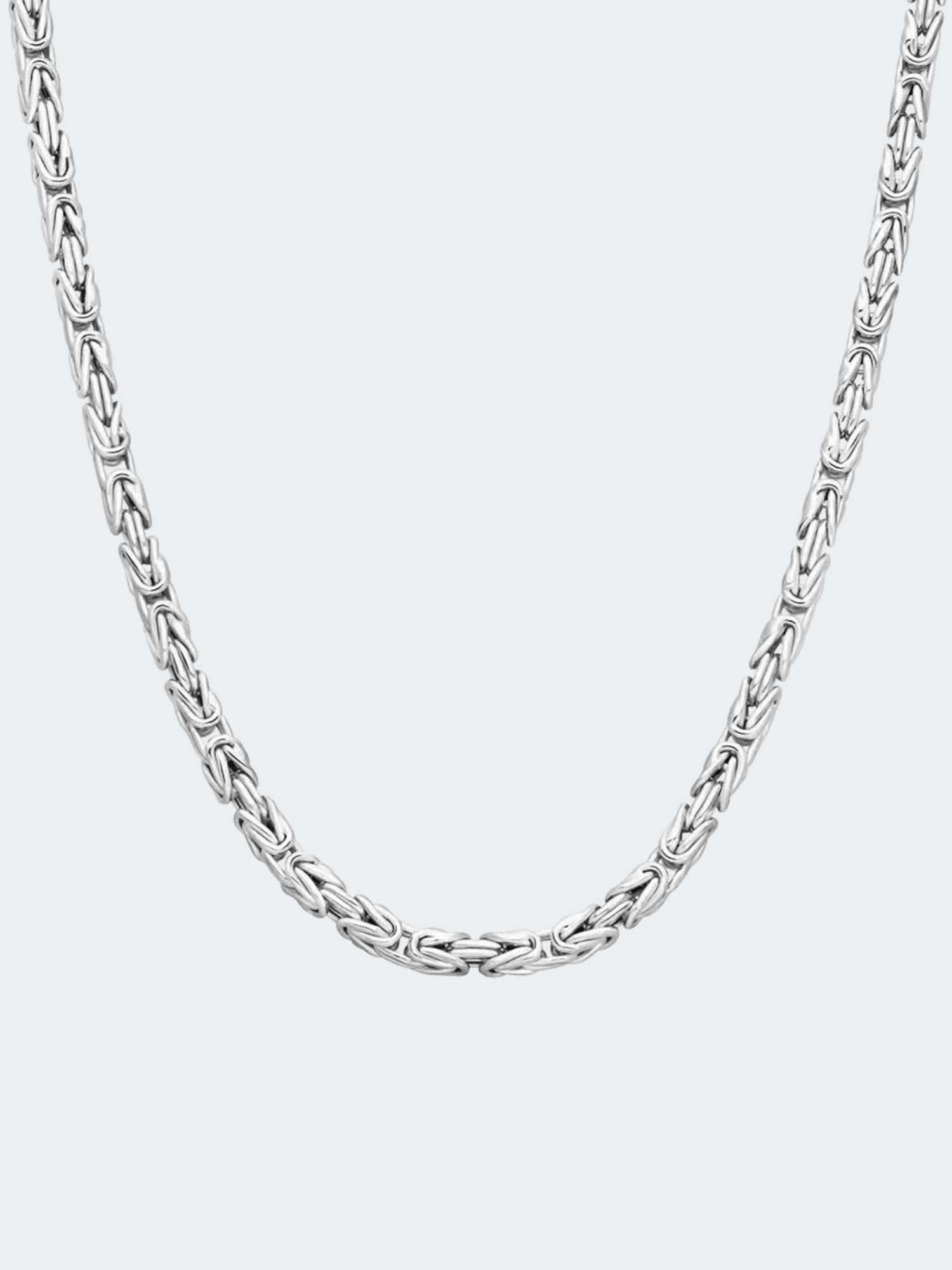 Zilveren Luxe Konings Schakel Ketting 5MM