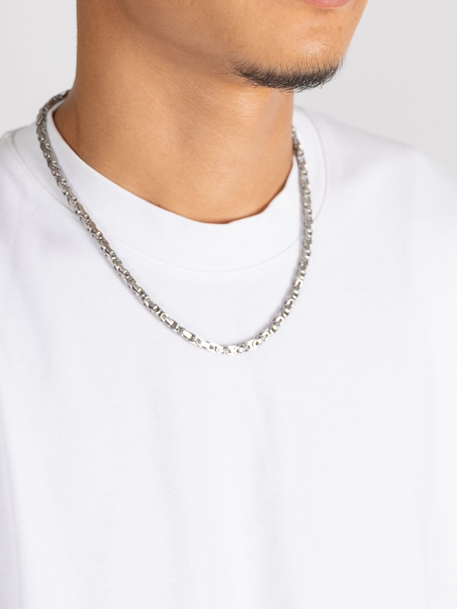 Zilveren Konings Schakel Ketting 5MM
