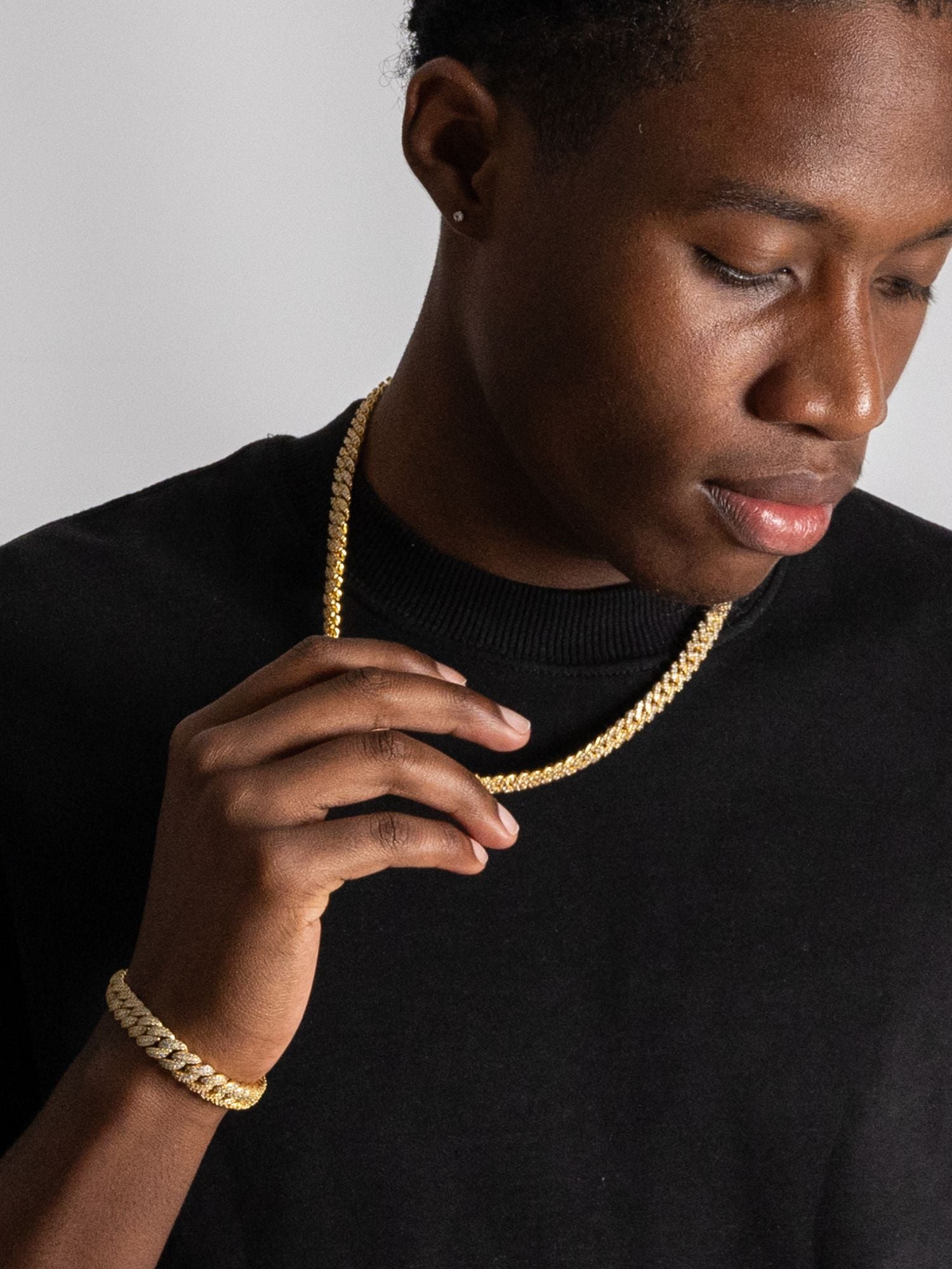 Goude ICED OUT Luxe Cuban Link Ketting 6MM-10MM