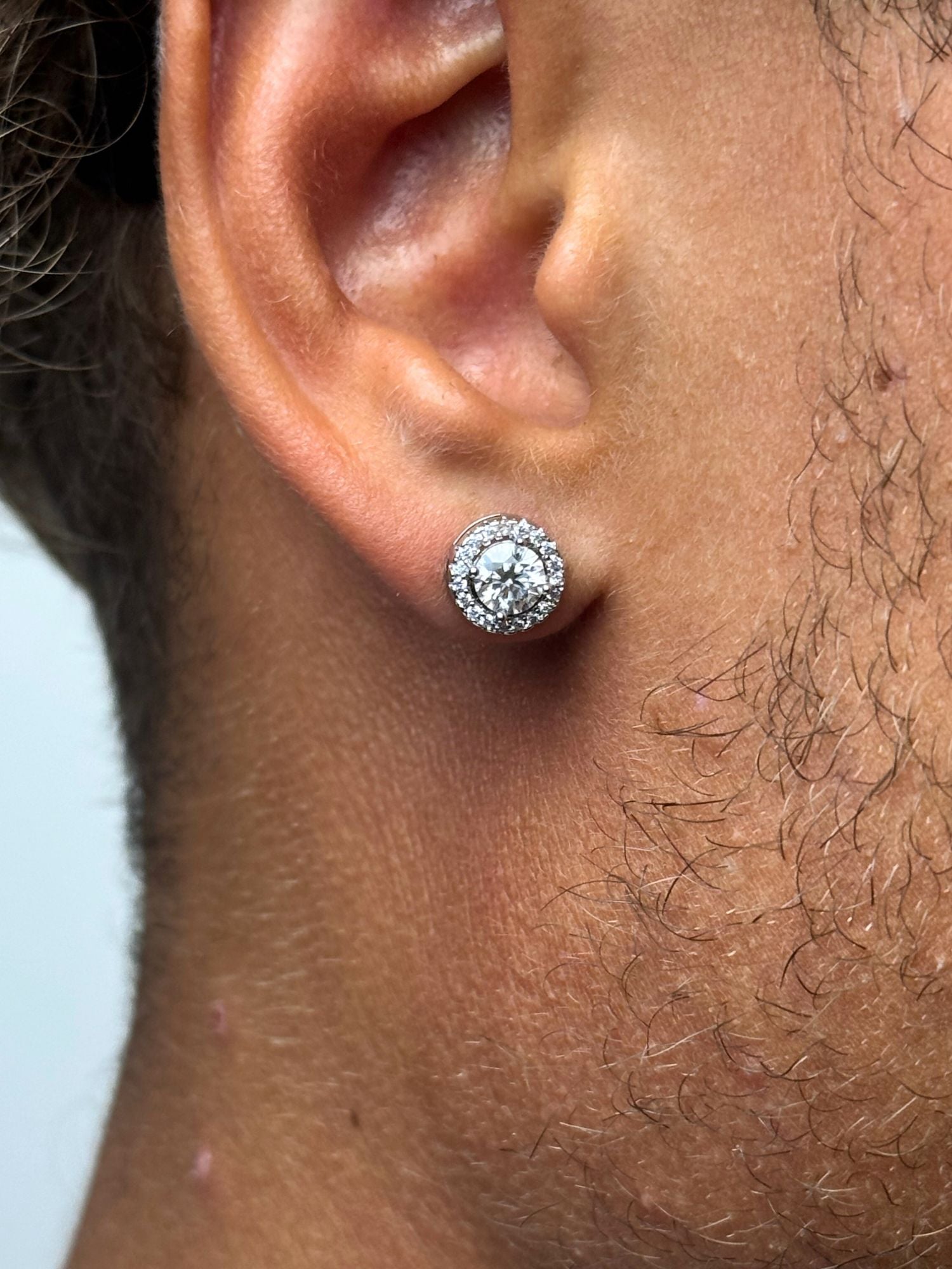 Cirkel Diamanten Ohrringe Moissanite