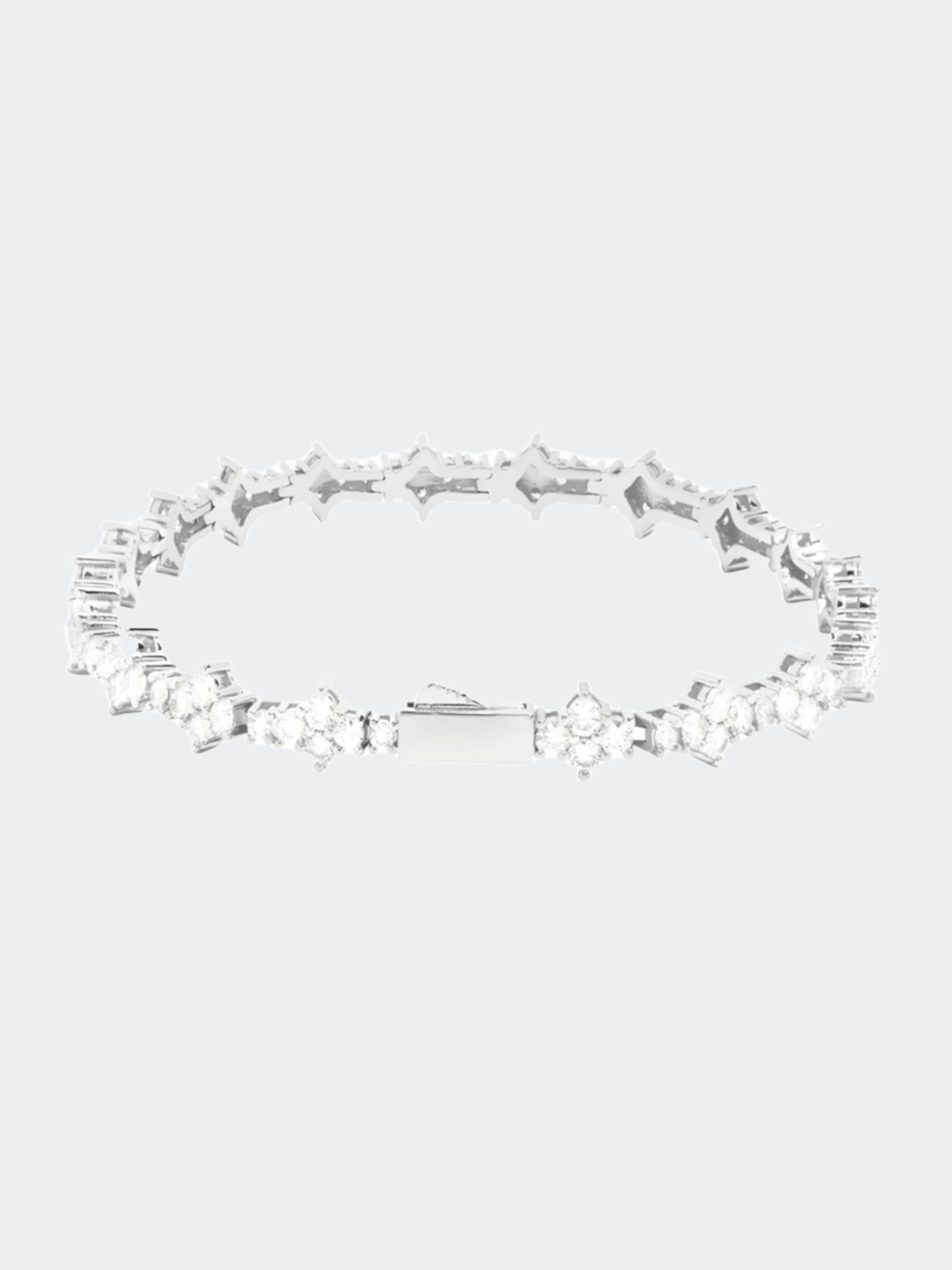 Elegante ICED OUT HONEYCOMB armband van Carpe Ice, versierd met sprankelende steentjes voor een luxe uitstraling.