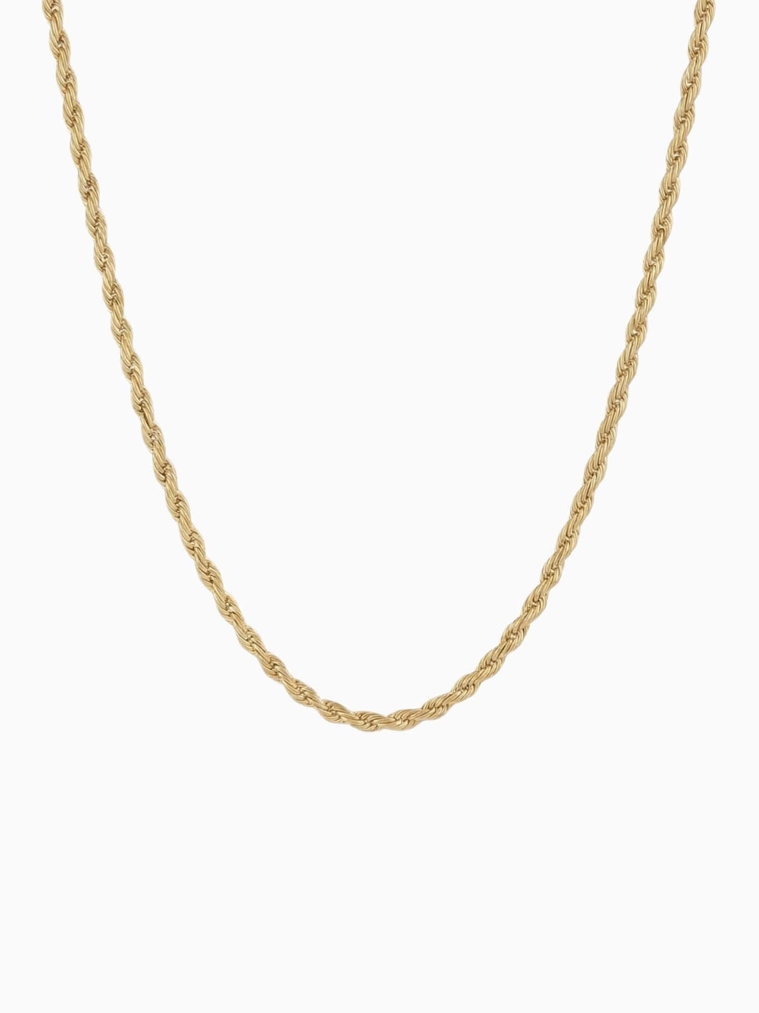 Rope Chain 18K Gold Plated (1.5mm), 18K gold plating, minimalist design