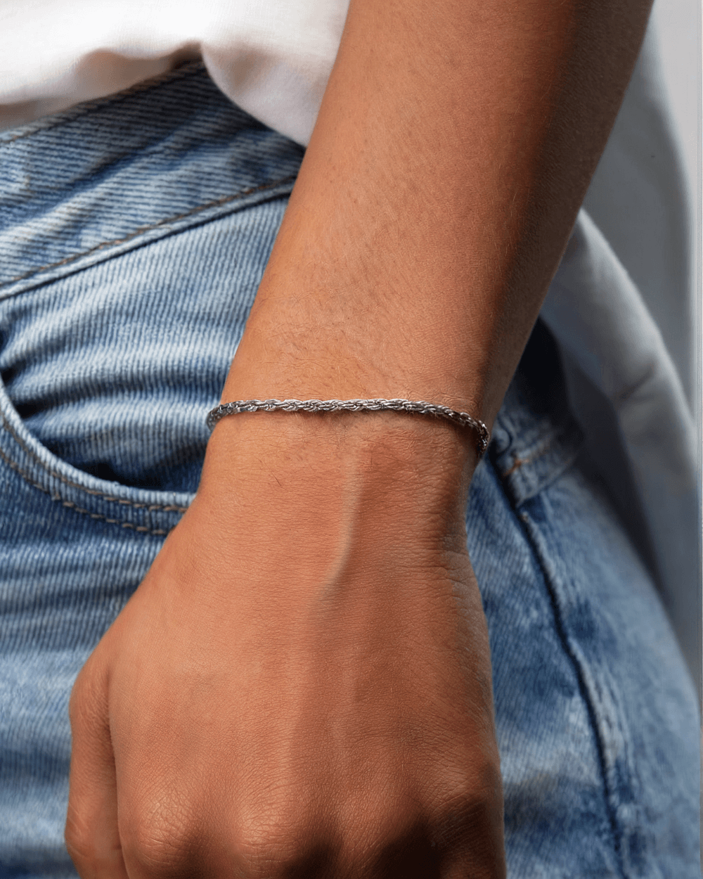 Zilveren Luxe Rope Armband 3MM - Carpeice