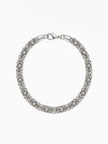 Zilveren Byzantijnse Konings Armband RVS 6mm met gevlochten schakels en karabijnsluiting van Carpe Ice