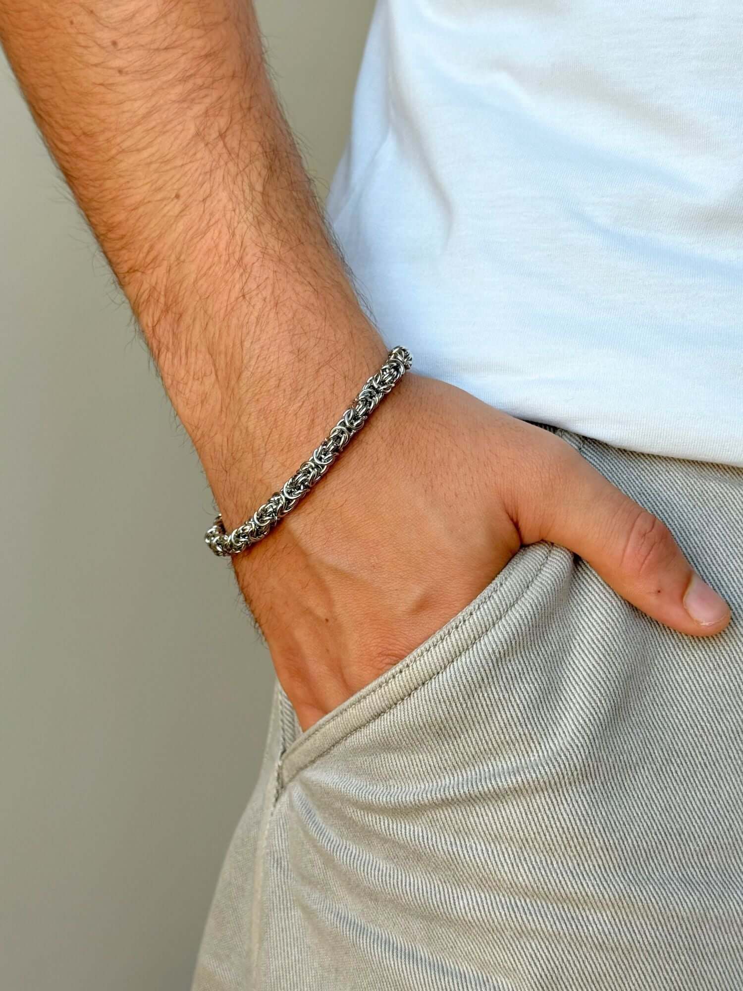 Zilveren Byzantijnse armband
