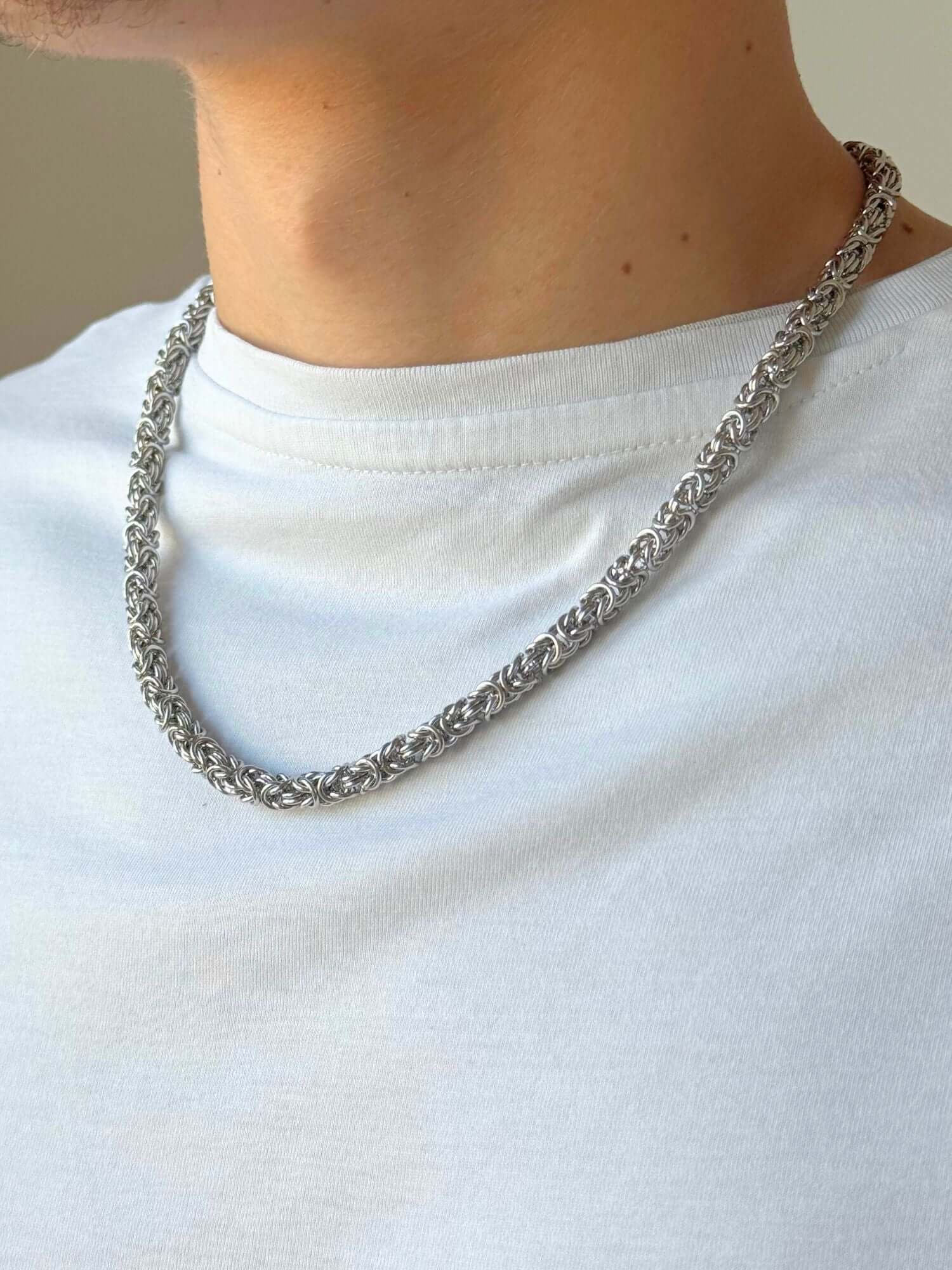 Zilveren Byzantijnse Konings Ketting 