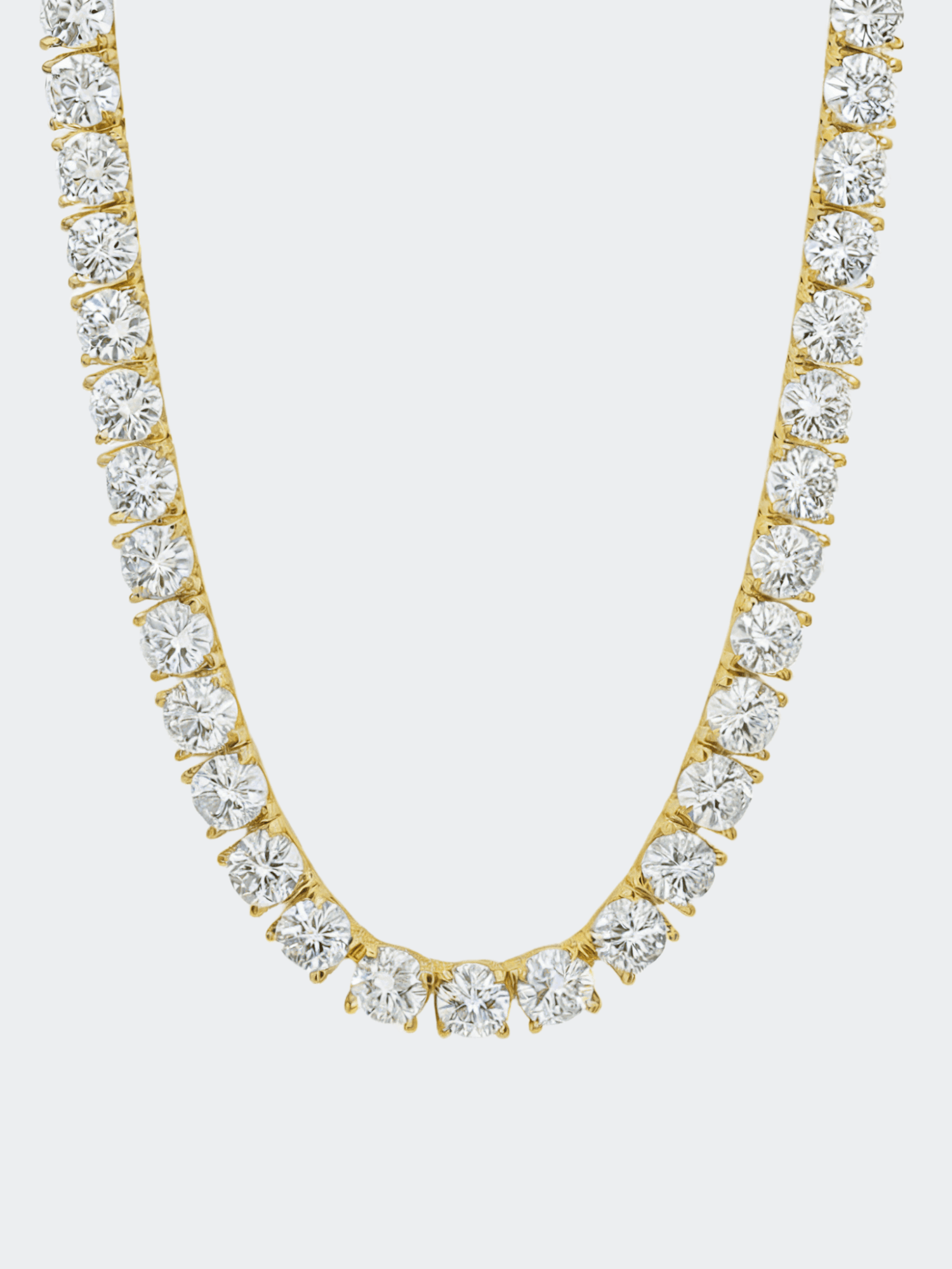 Gouden Luxe Tennis Ketting - Carpeice