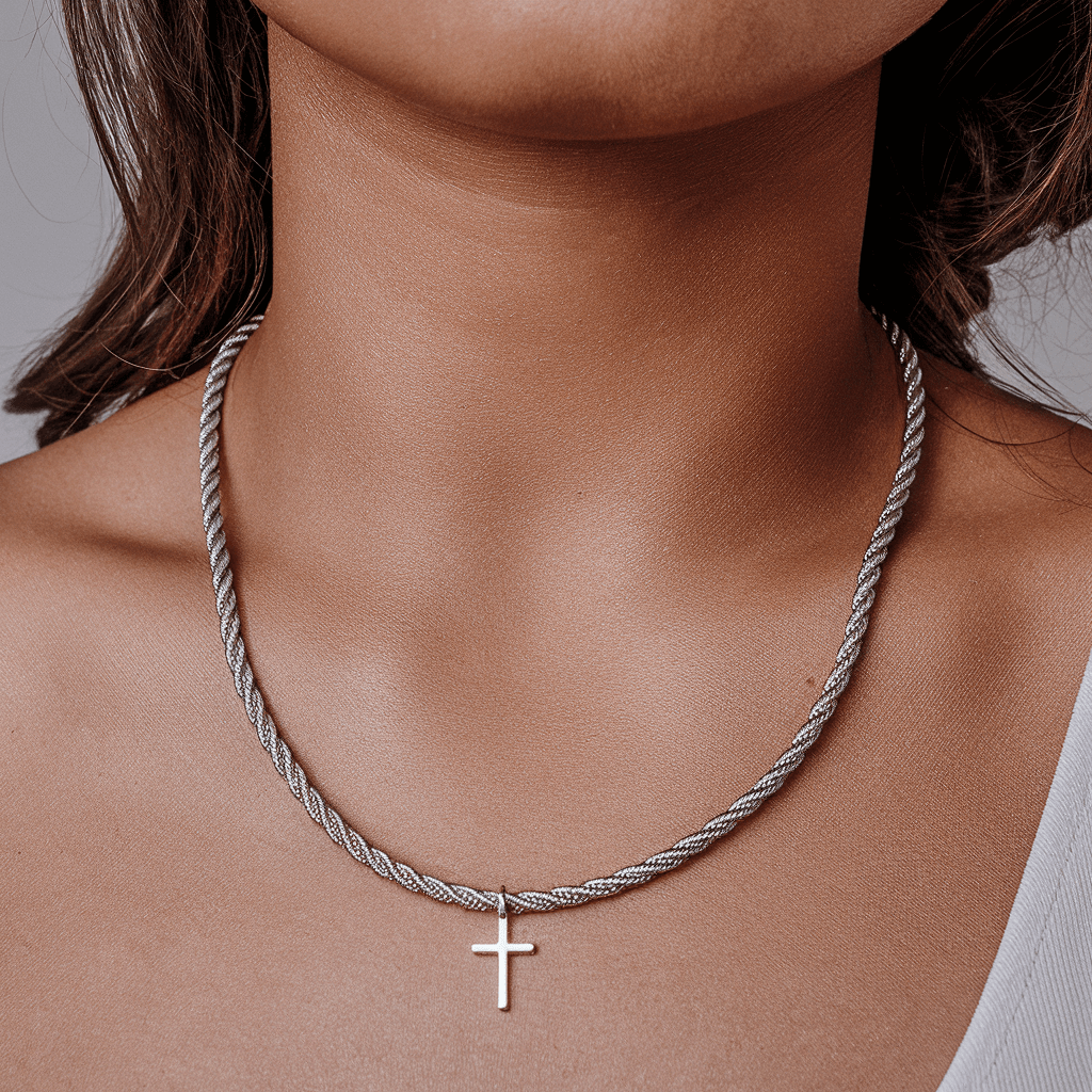 Zilveren Luxe Kruis Hanger - Carpeice