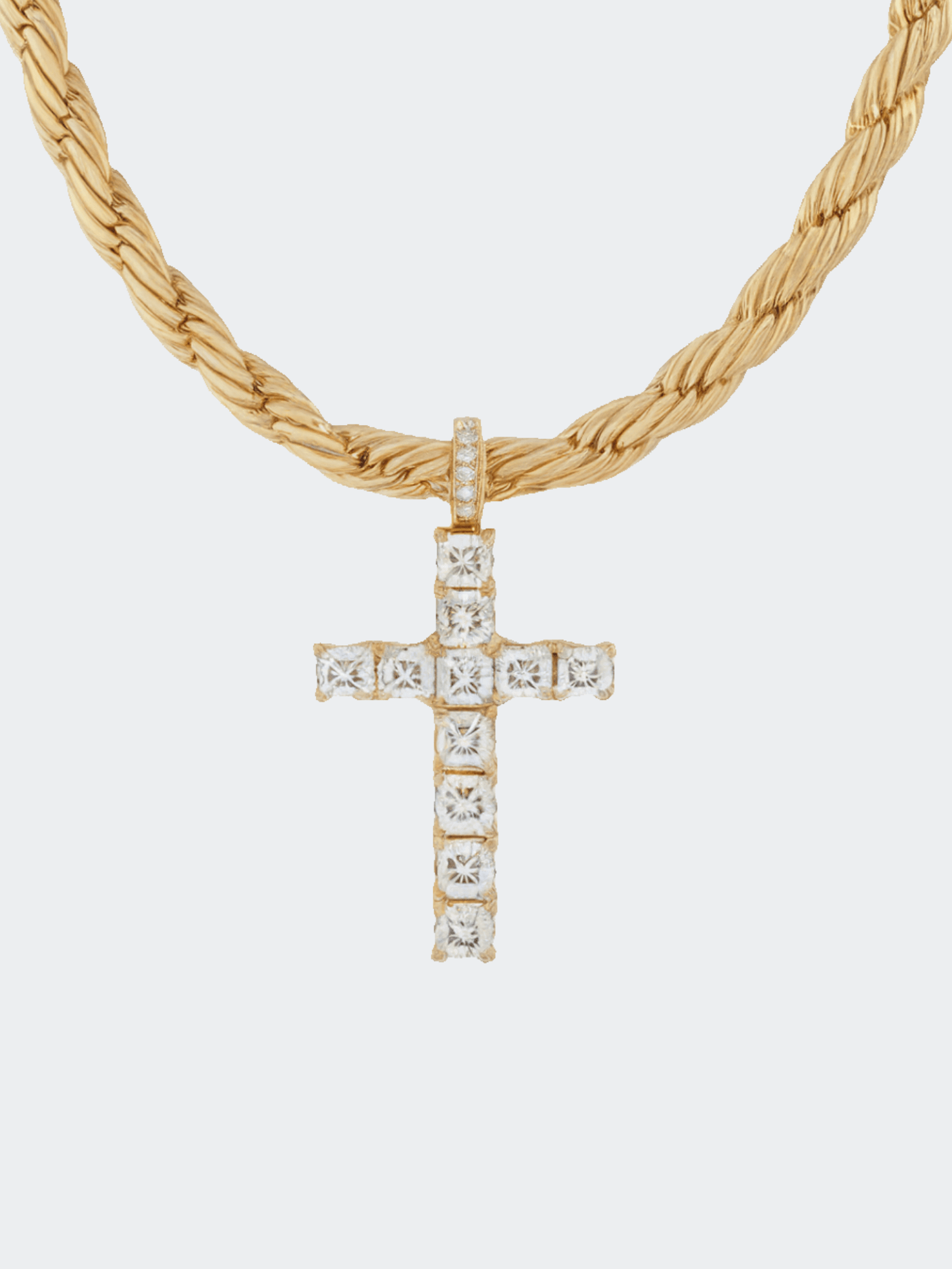 ICE Gouden Luxe Kruis Hanger - Carpeice
