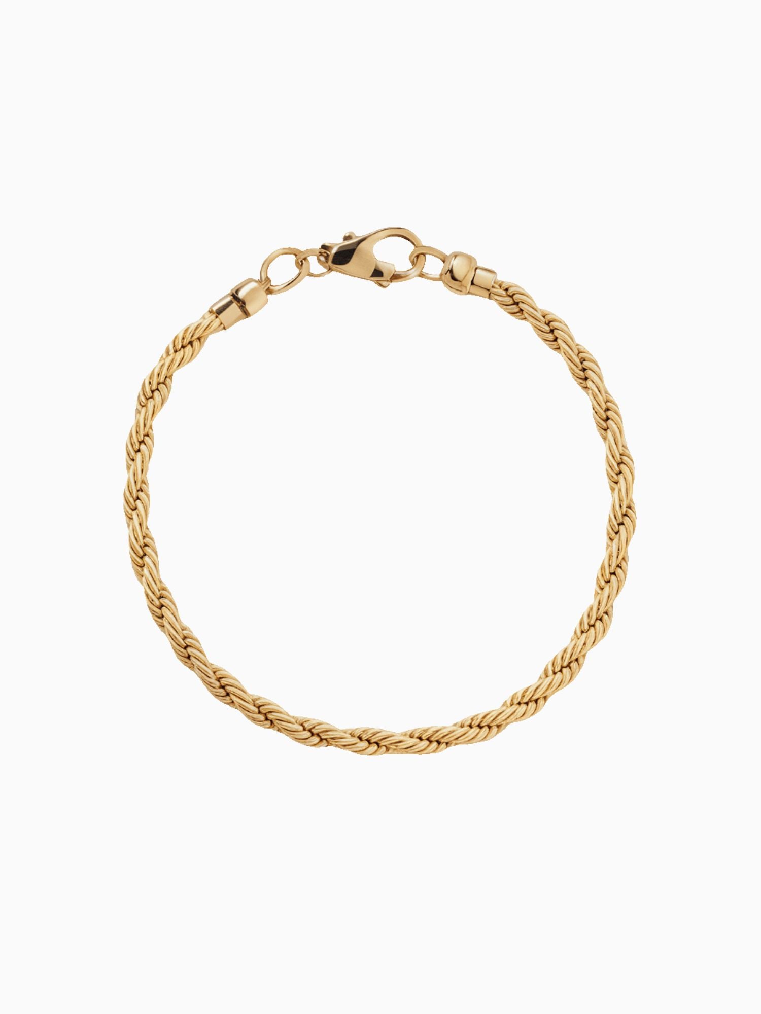 Gouden Rope Armband 3MM van Carpe Ice met een klassiek touwontwerp en duurzame materialen.