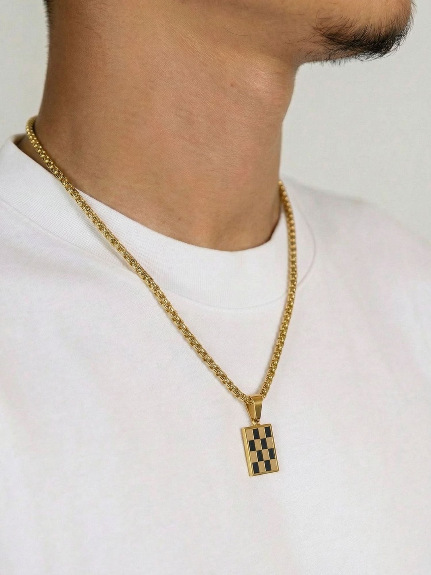 Schaakbord Hanger Goud