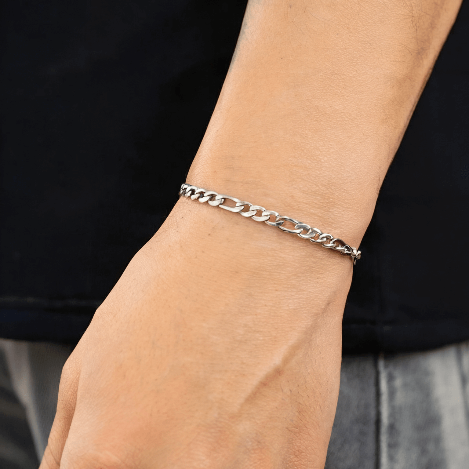 Zilveren Luxe Figaro Armband 3MM en 5MM - Carpeice