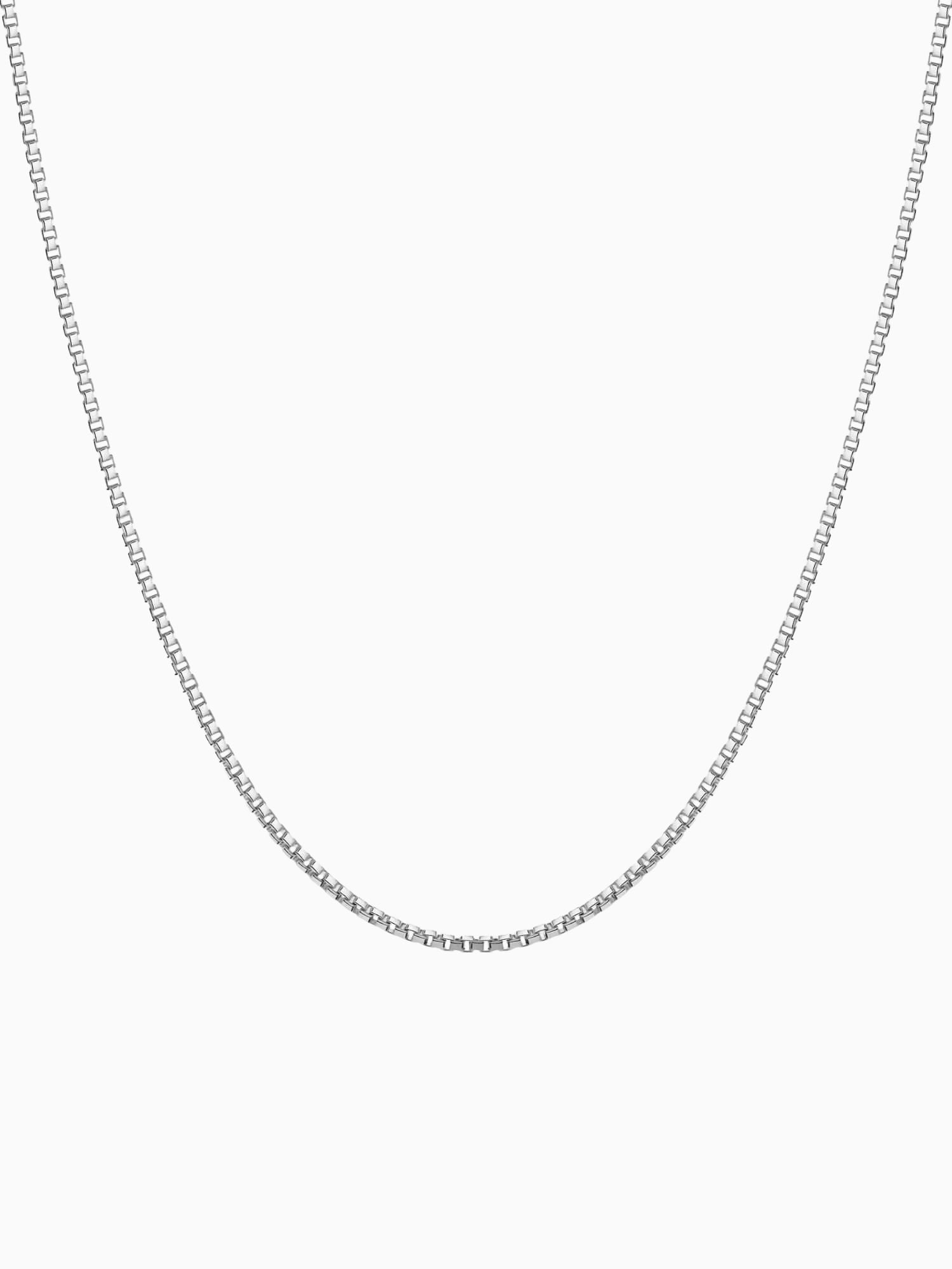 Zilveren box ketting 2MM en 3MM van Carpe Ice met een strak, modern design.